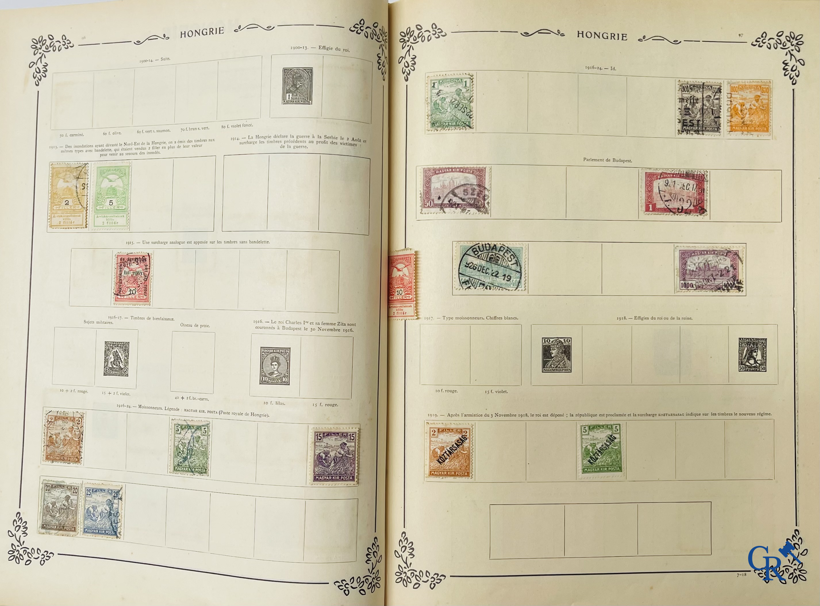 Filatelie. Yvert & Tellier. Album Historique & Géographique de Timbres-Poste des cinq Parties du Monde. 9ème Edition.