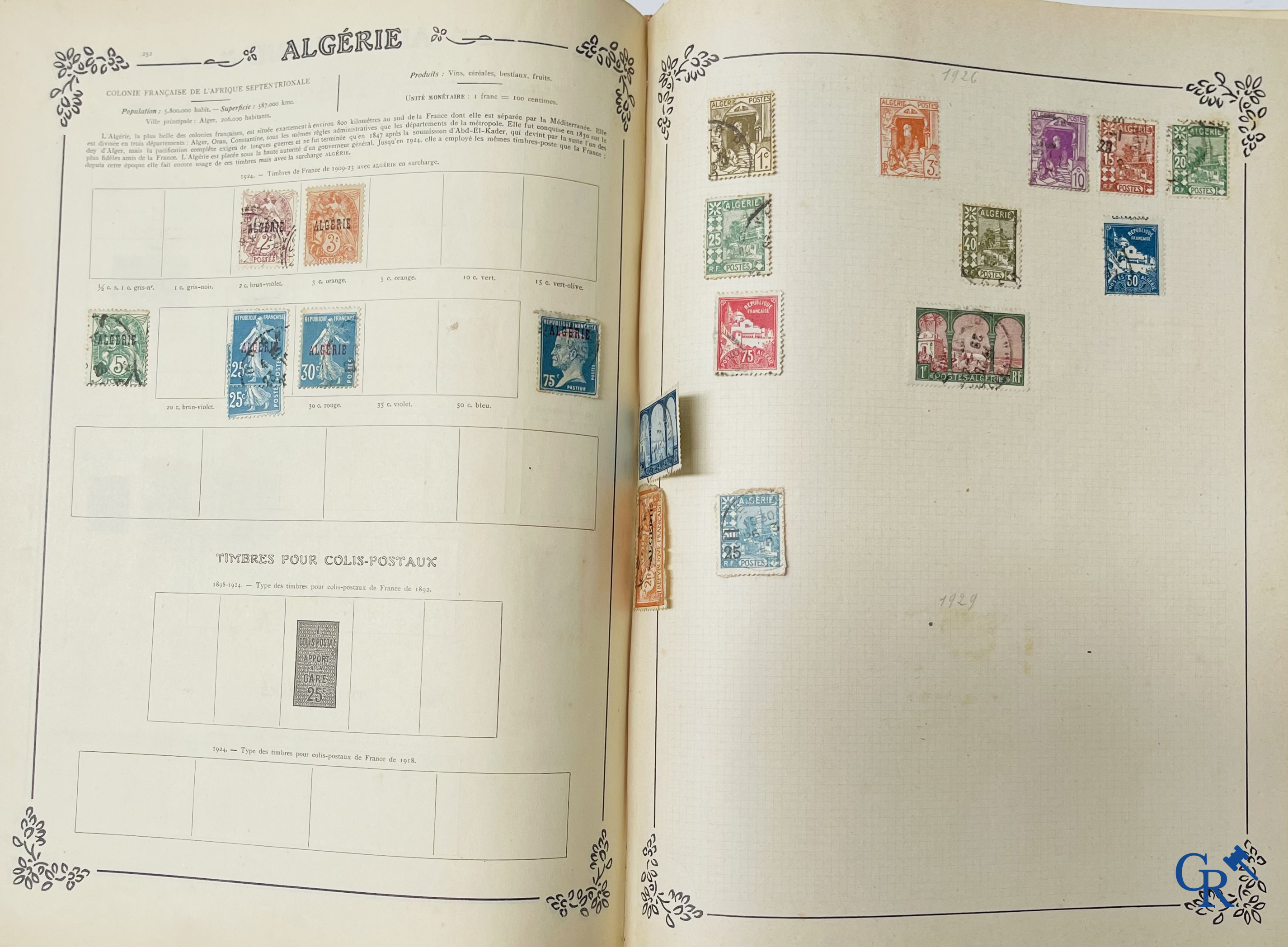 Filatelie. Yvert & Tellier. Album Historique & Géographique de Timbres-Poste des cinq Parties du Monde. 9ème Edition.