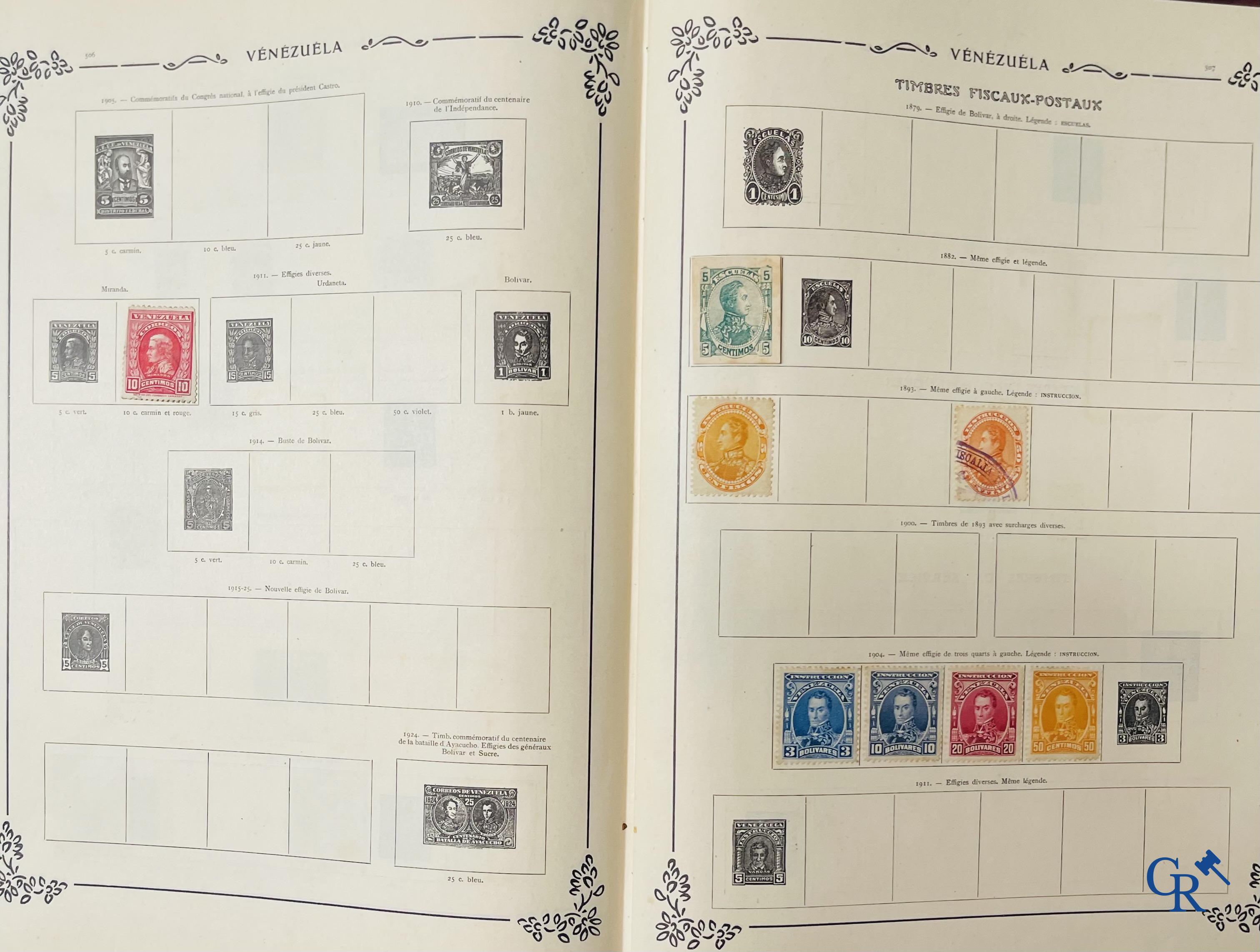 Filatelie. Yvert & Tellier. Album Historique & Géographique de Timbres-Poste des cinq Parties du Monde. 9ème Edition.