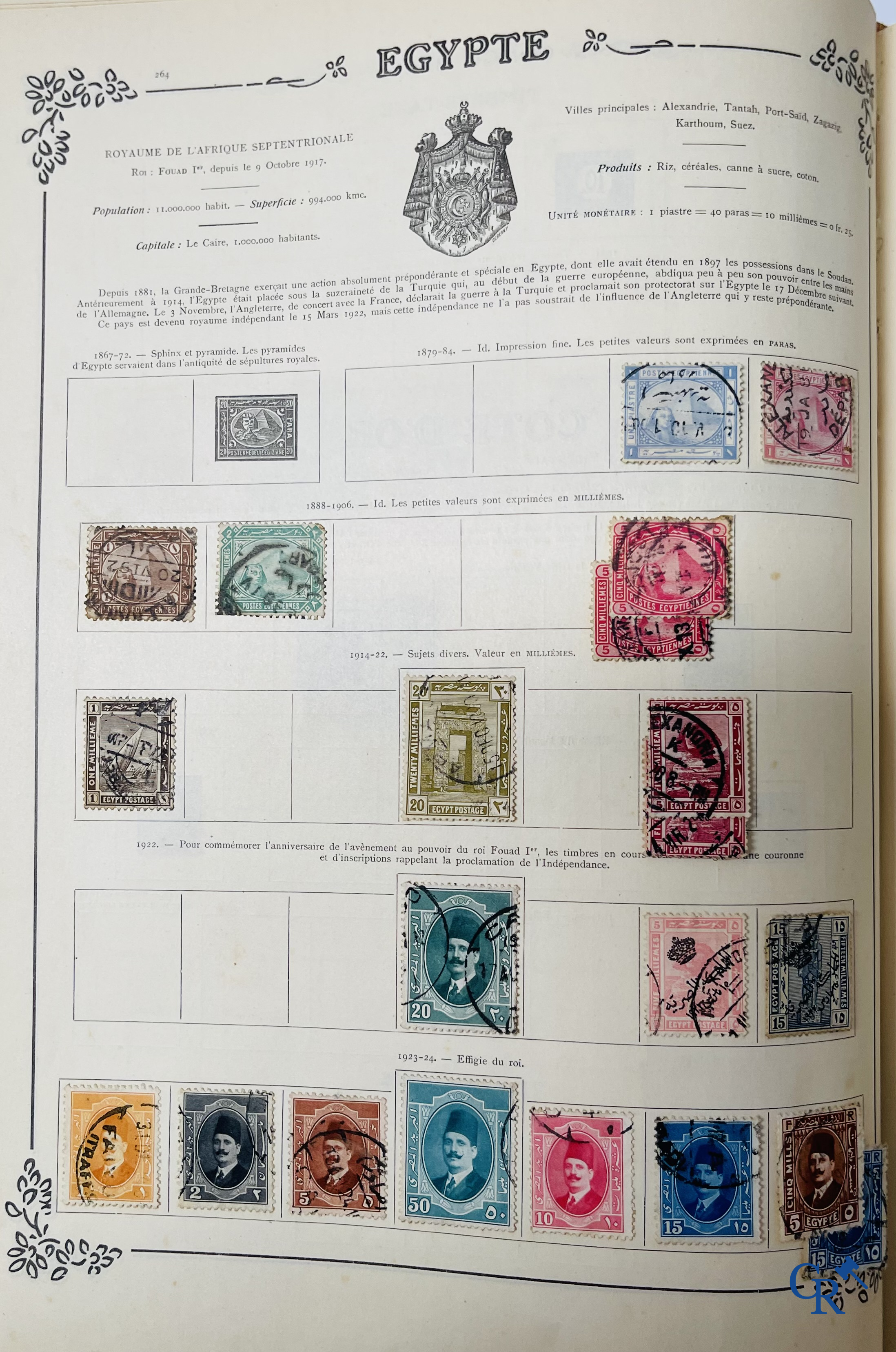 Filatelie. Yvert & Tellier. Album Historique & Géographique de Timbres-Poste des cinq Parties du Monde. 9ème Edition.