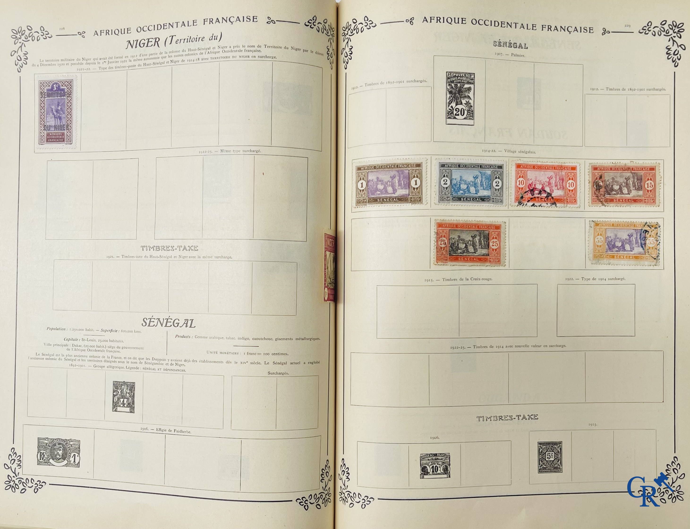 Filatelie. Yvert & Tellier. Album Historique & Géographique de Timbres-Poste des cinq Parties du Monde. 9ème Edition.