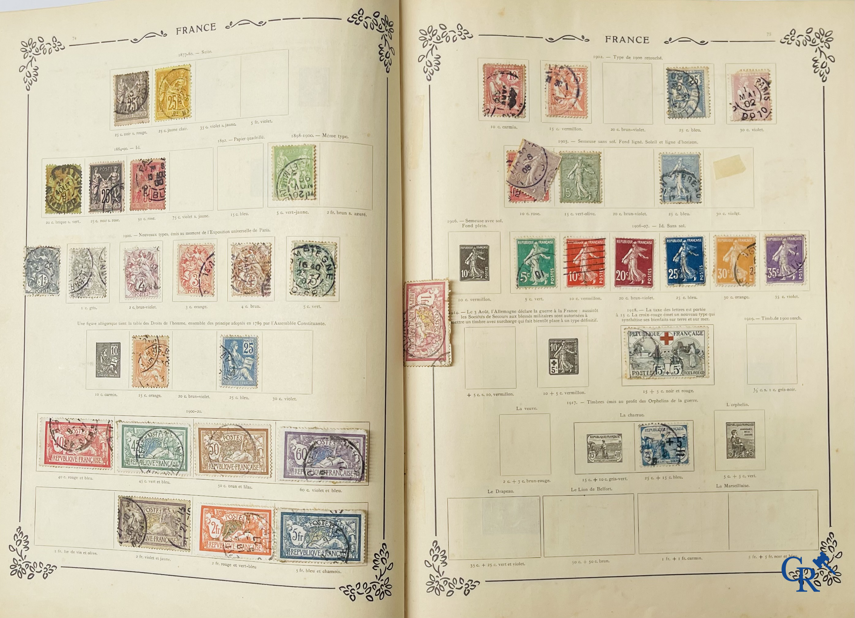 Filatelie. Yvert & Tellier. Album Historique & Géographique de Timbres-Poste des cinq Parties du Monde. 9ème Edition.