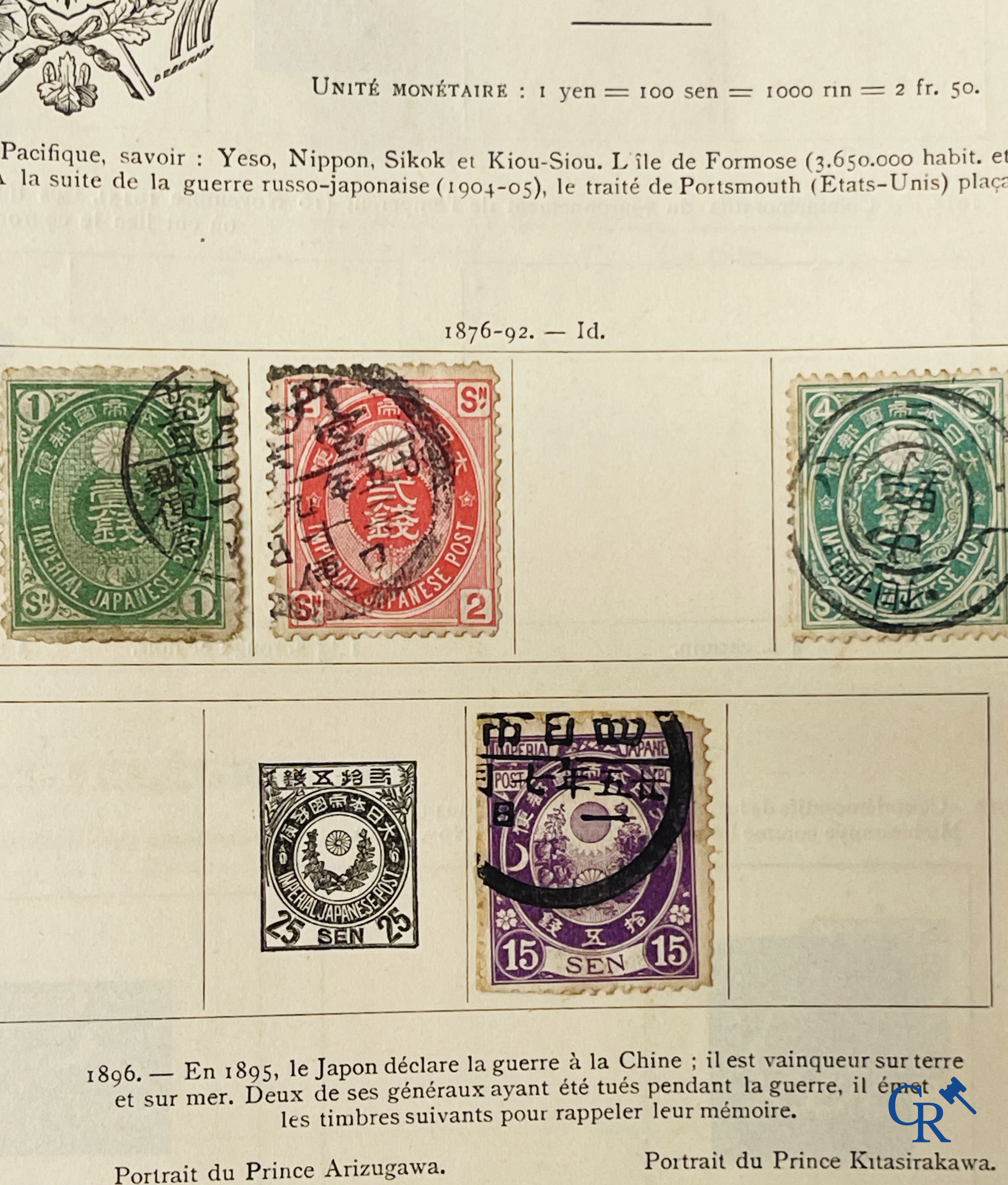 Filatelie. Yvert & Tellier. Album Historique & Géographique de Timbres-Poste des cinq Parties du Monde. 9ème Edition.