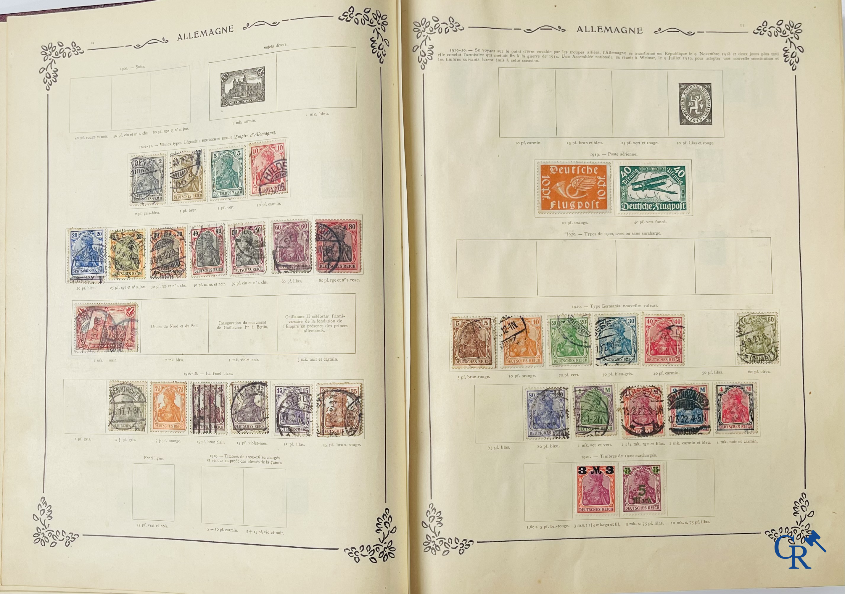 Filatelie. Yvert & Tellier. Album Historique & Géographique de Timbres-Poste des cinq Parties du Monde. 9ème Edition.