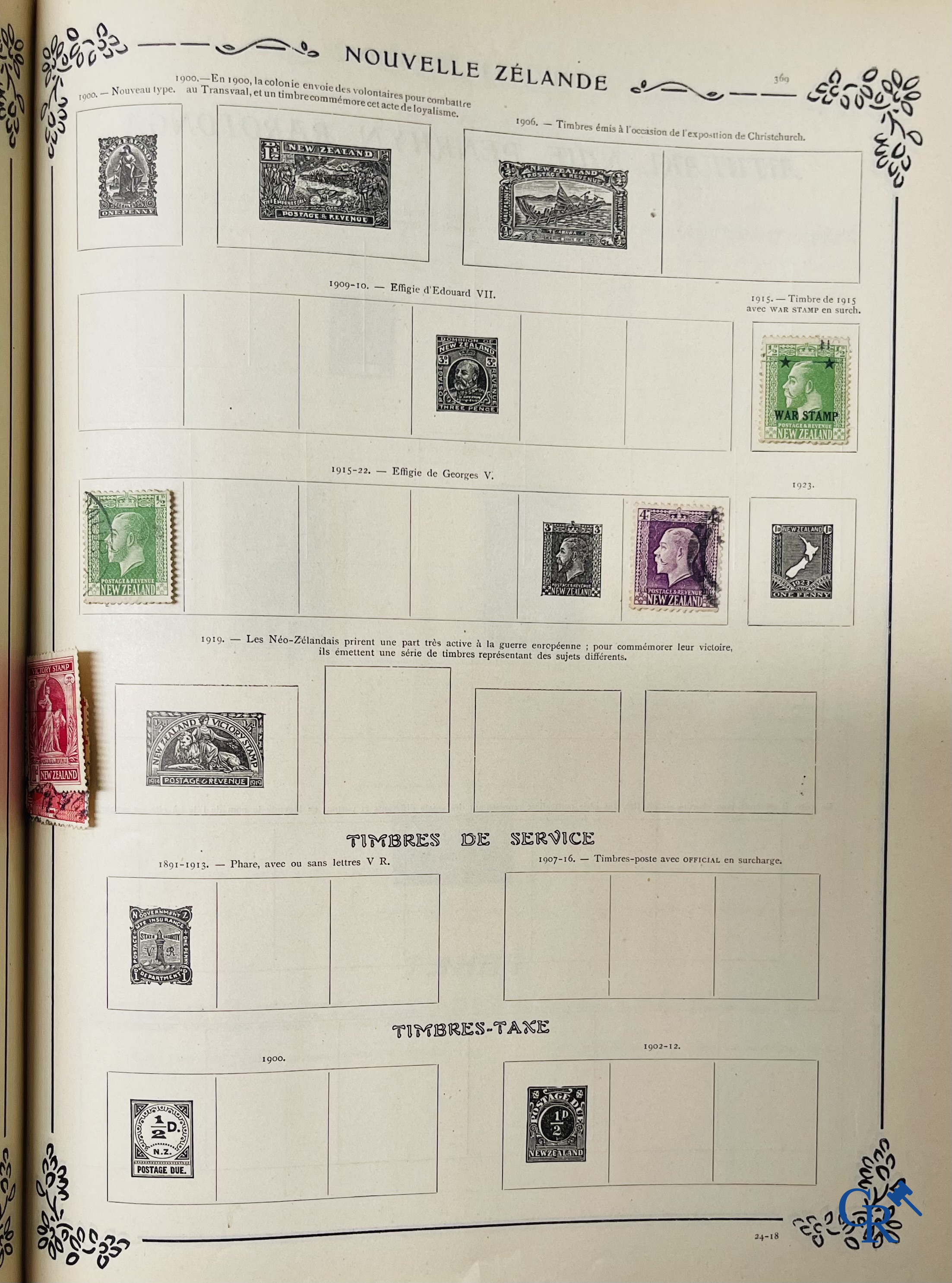 Filatelie. Yvert & Tellier. Album Historique & Géographique de Timbres-Poste des cinq Parties du Monde. 9ème Edition.