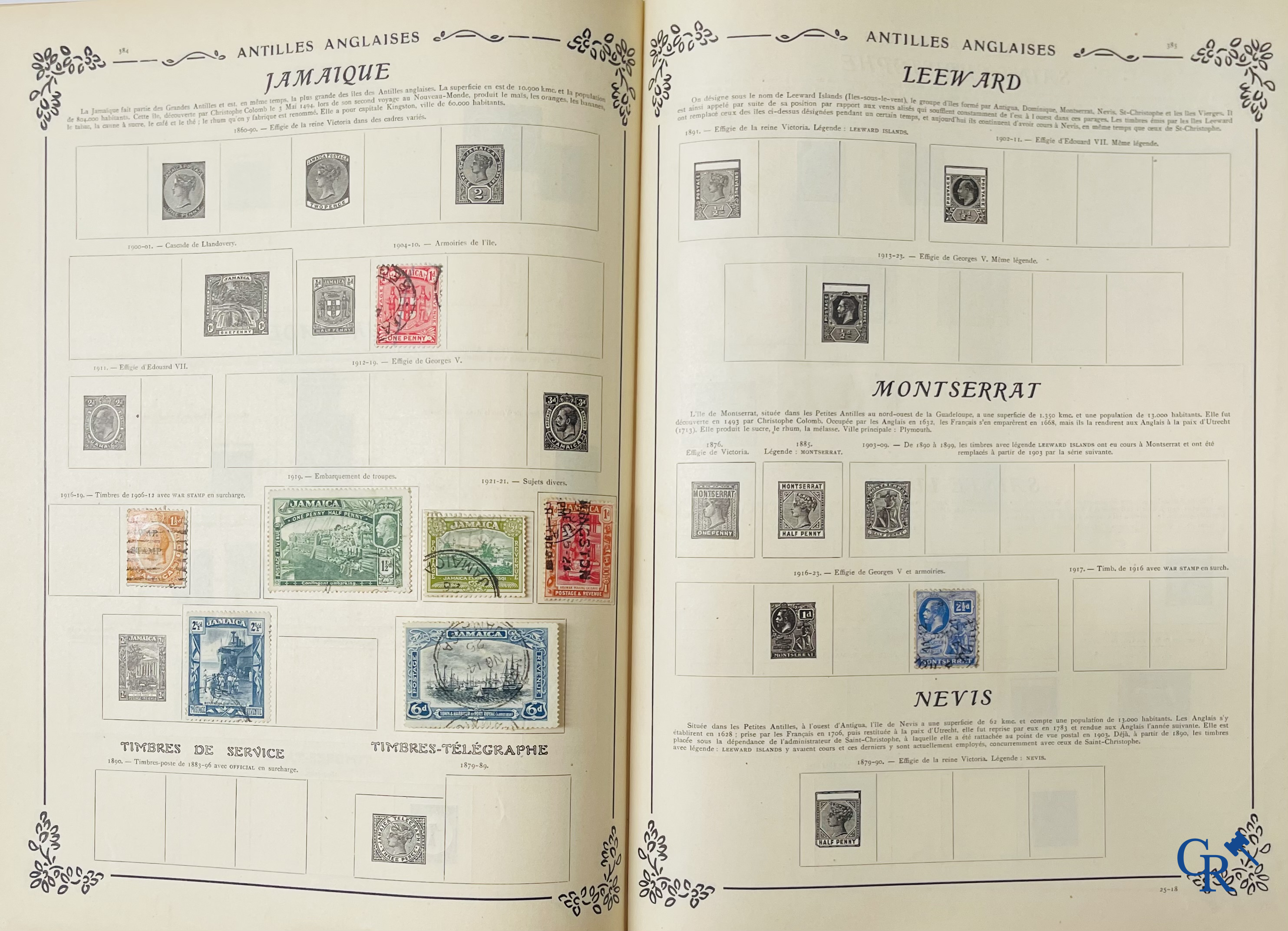 Filatelie. Yvert & Tellier. Album Historique & Géographique de Timbres-Poste des cinq Parties du Monde. 9ème Edition.
