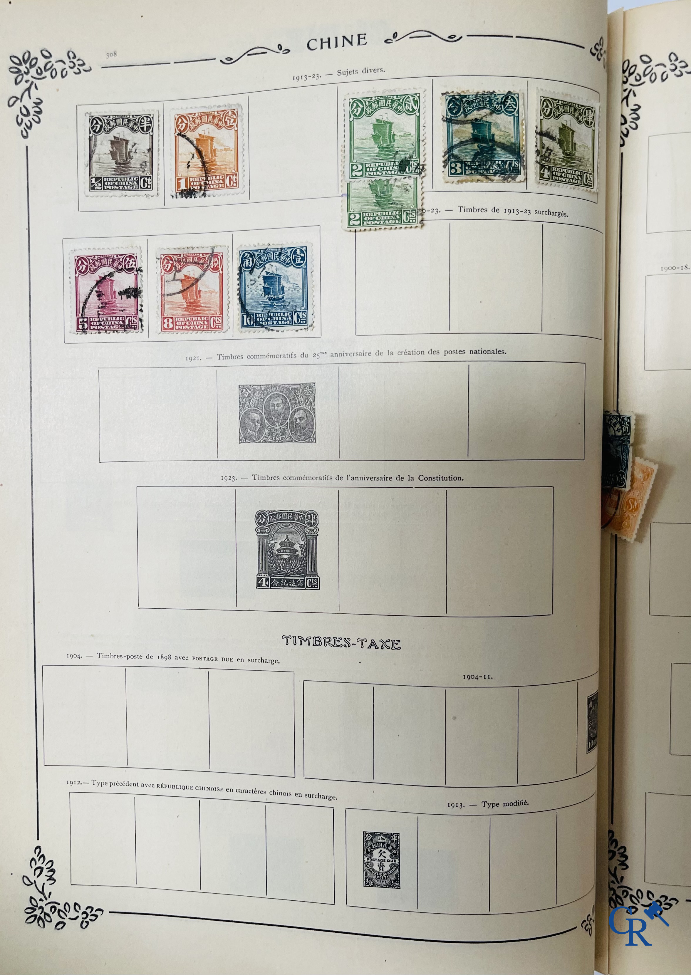 Filatelie. Yvert & Tellier. Album Historique & Géographique de Timbres-Poste des cinq Parties du Monde. 9ème Edition.