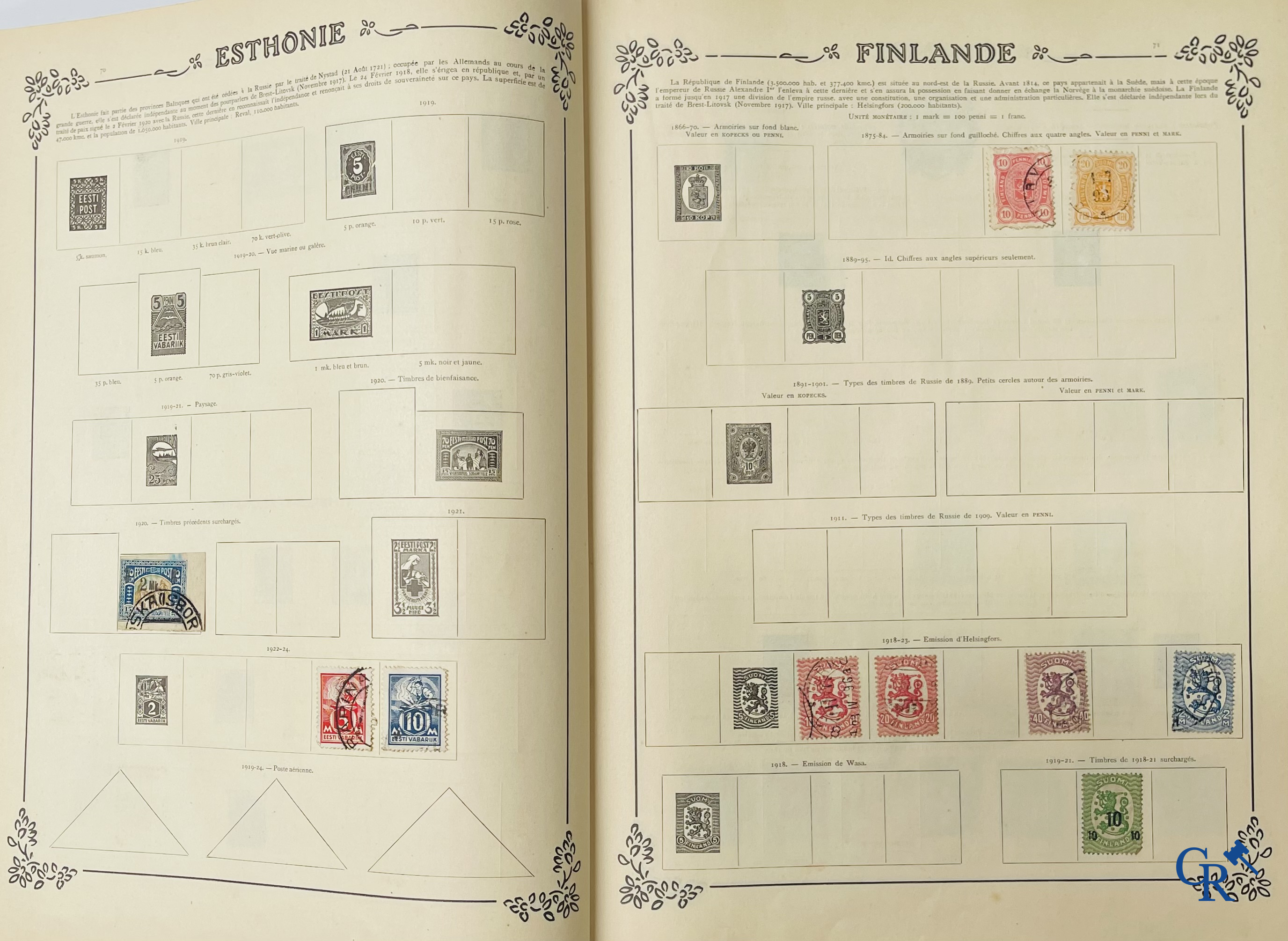 Filatelie. Yvert & Tellier. Album Historique & Géographique de Timbres-Poste des cinq Parties du Monde. 9ème Edition.