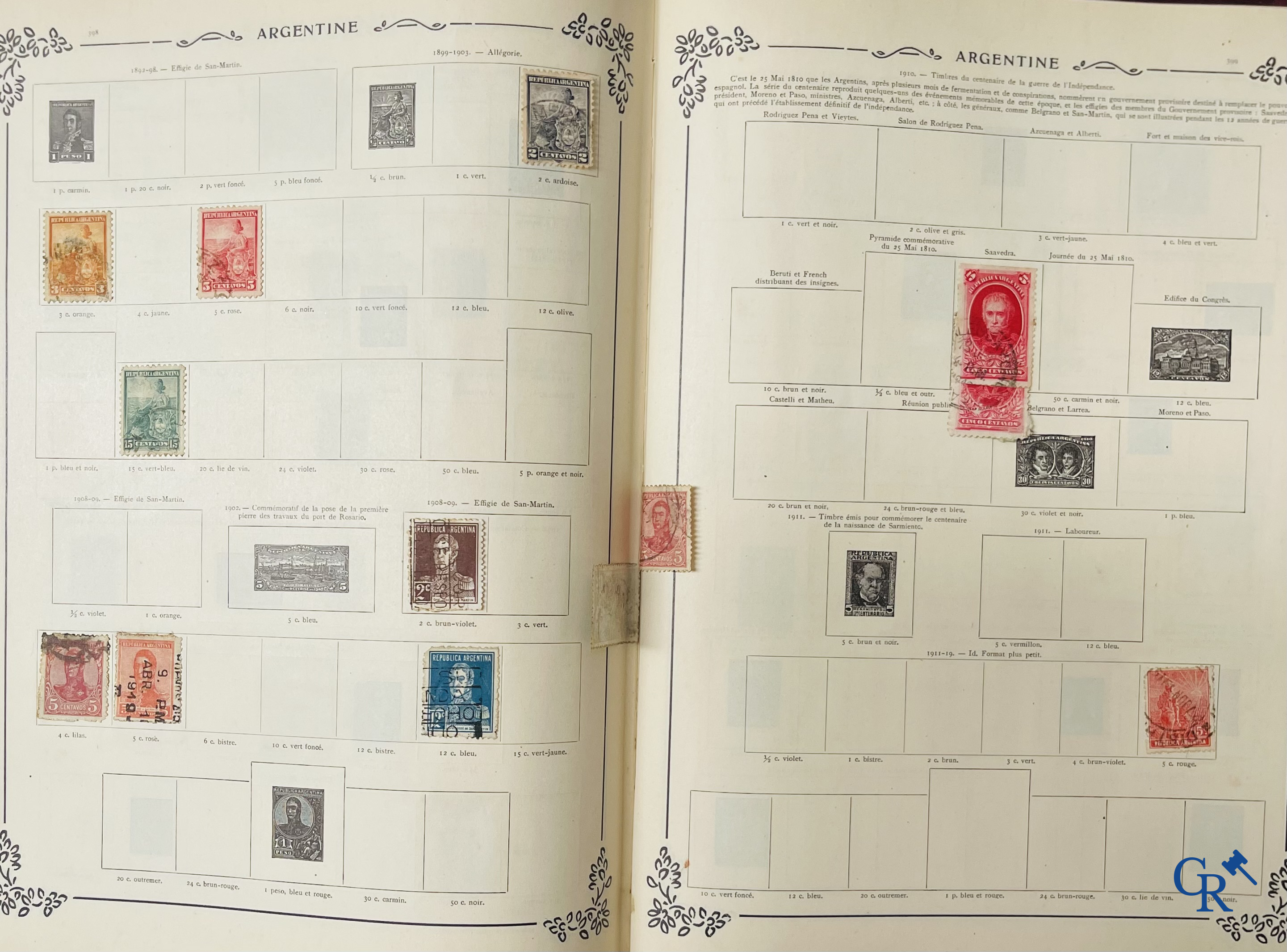 Filatelie. Yvert & Tellier. Album Historique & Géographique de Timbres-Poste des cinq Parties du Monde. 9ème Edition.