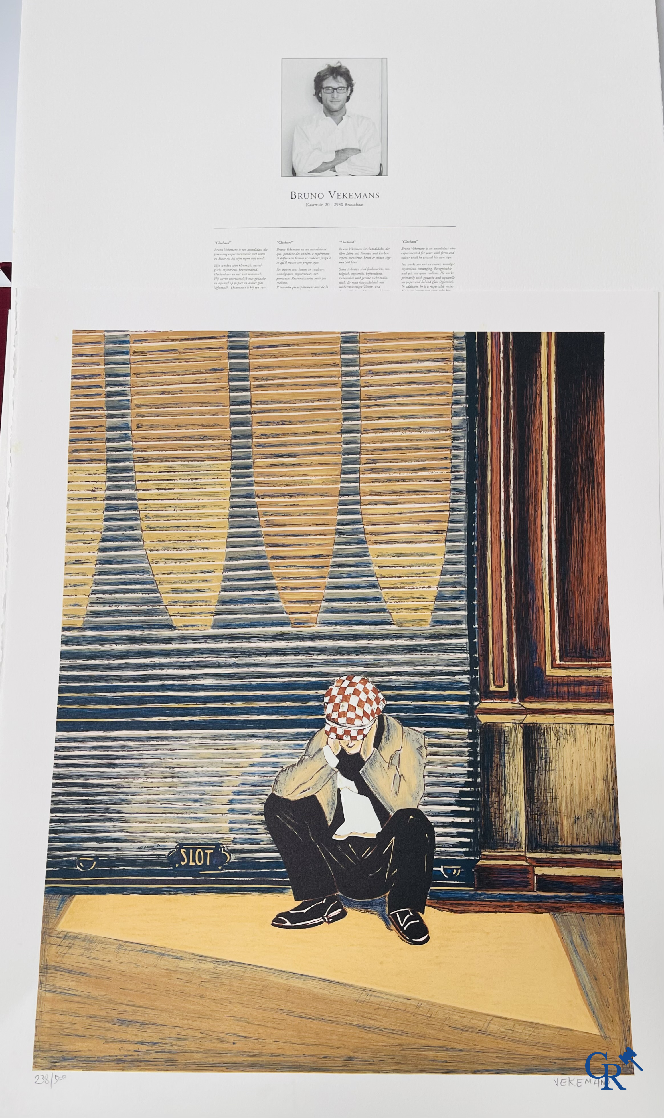 Flemish Art. Portfolio in canvas doos met 10 lithografieën. Getekend en genummerd 238/500.