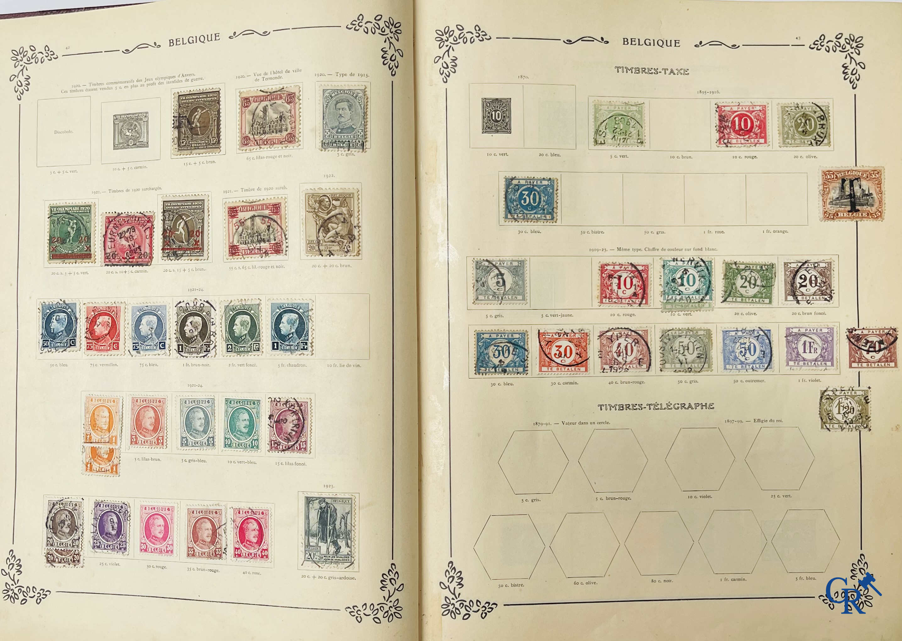 Filatelie. Yvert & Tellier. Album Historique & Géographique de Timbres-Poste des cinq Parties du Monde. 9ème Edition.