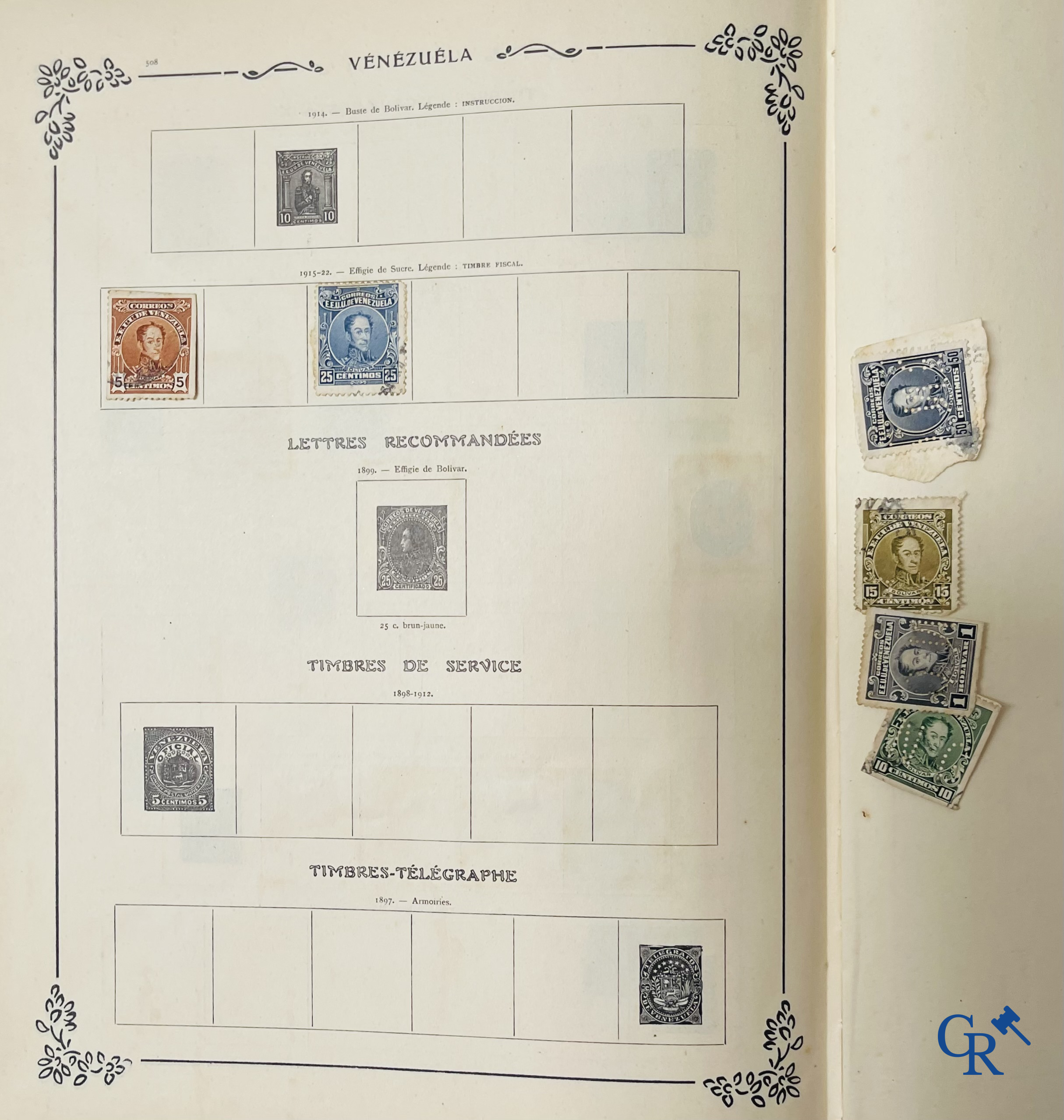 Filatelie. Yvert & Tellier. Album Historique & Géographique de Timbres-Poste des cinq Parties du Monde. 9ème Edition.