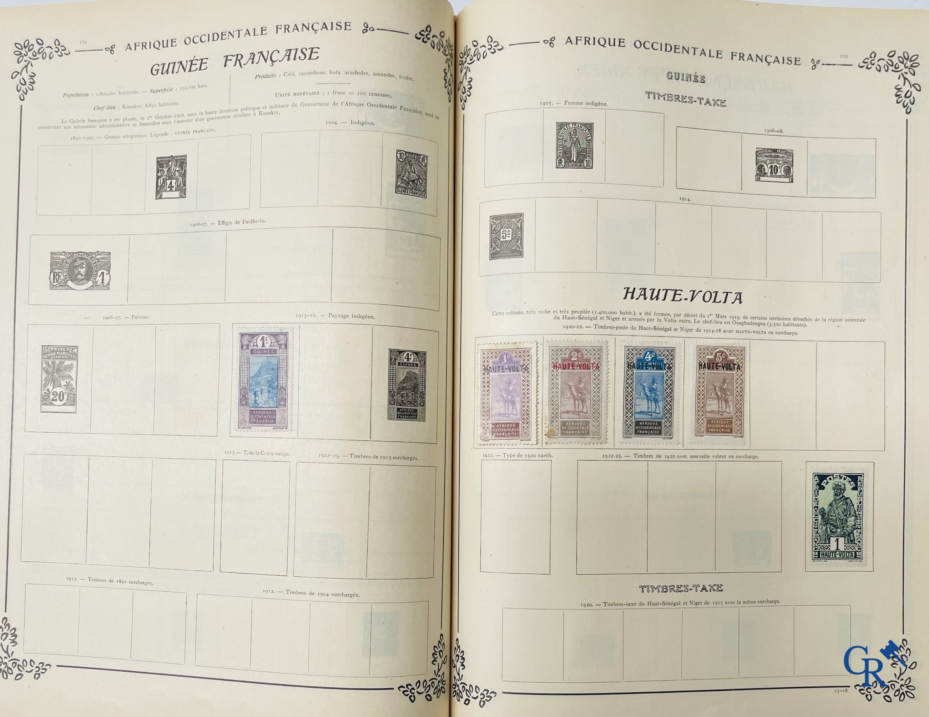 Filatelie. Yvert & Tellier. Album Historique & Géographique de Timbres-Poste des cinq Parties du Monde. 9ème Edition.