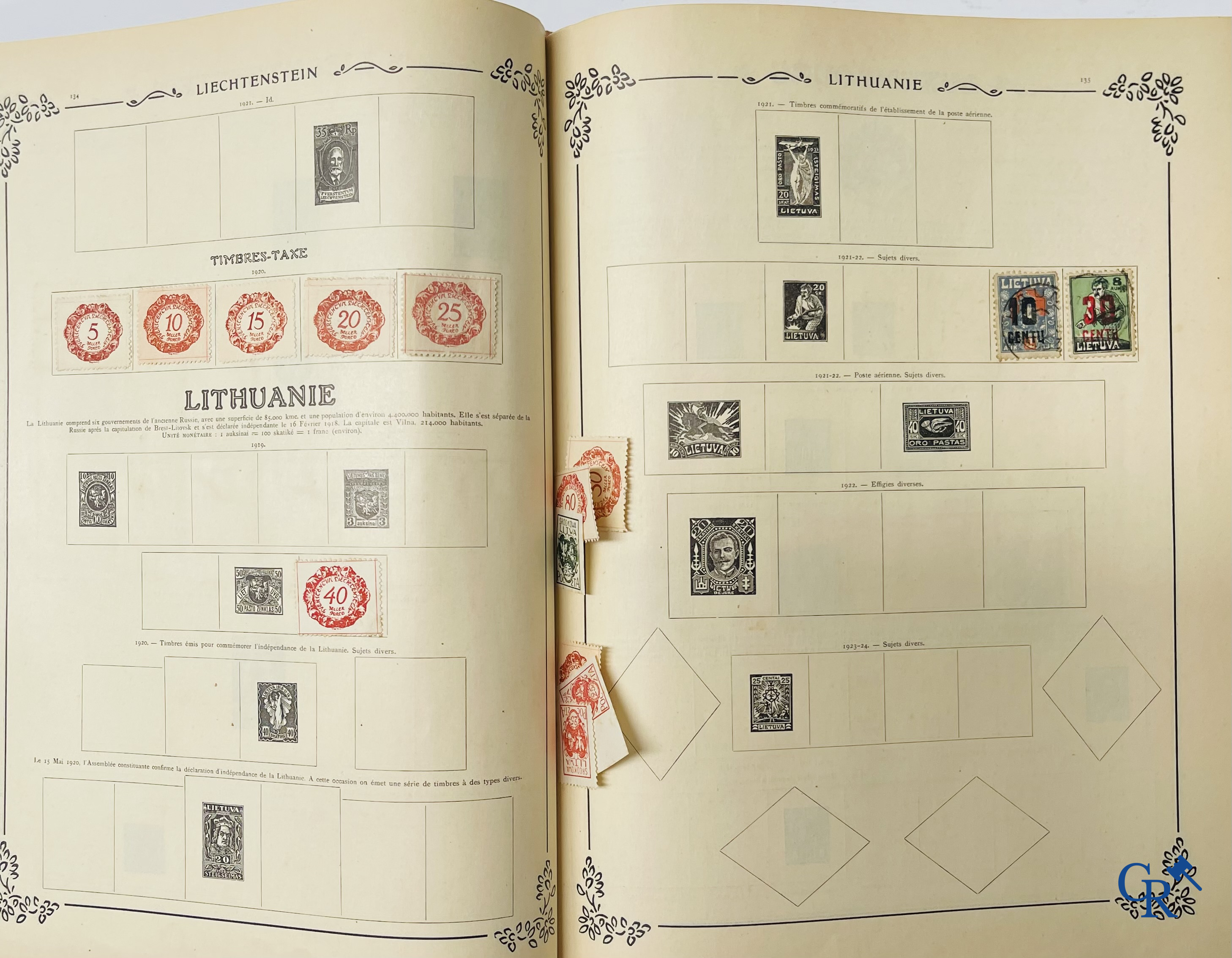 Filatelie. Yvert & Tellier. Album Historique & Géographique de Timbres-Poste des cinq Parties du Monde. 9ème Edition.