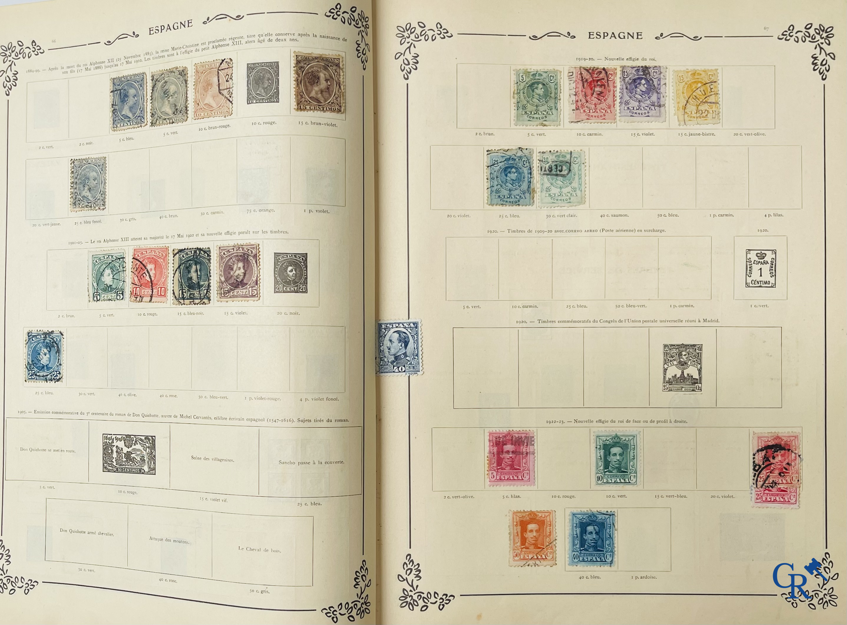 Filatelie. Yvert & Tellier. Album Historique & Géographique de Timbres-Poste des cinq Parties du Monde. 9ème Edition.