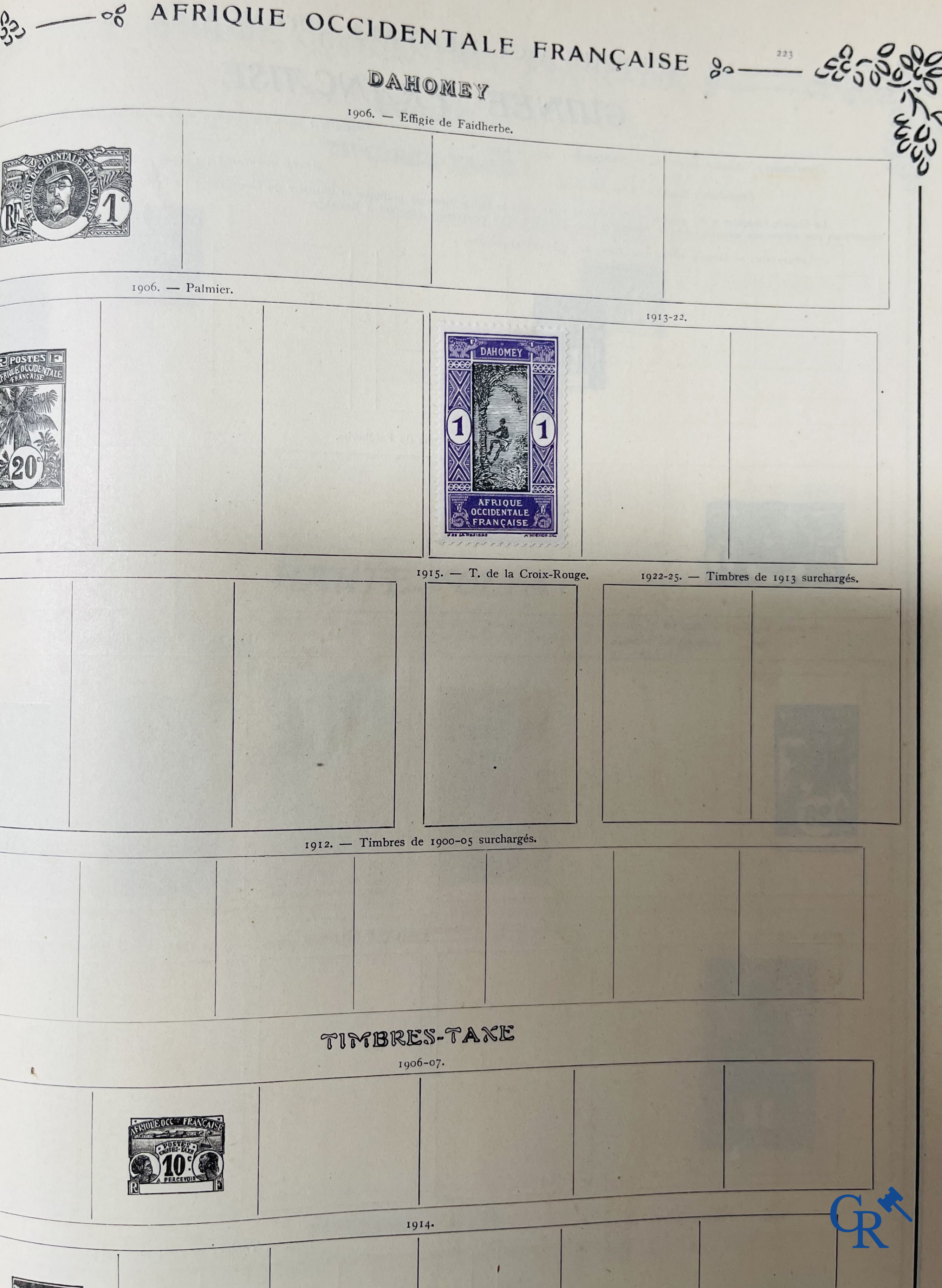 Filatelie. Yvert & Tellier. Album Historique & Géographique de Timbres-Poste des cinq Parties du Monde. 9ème Edition.