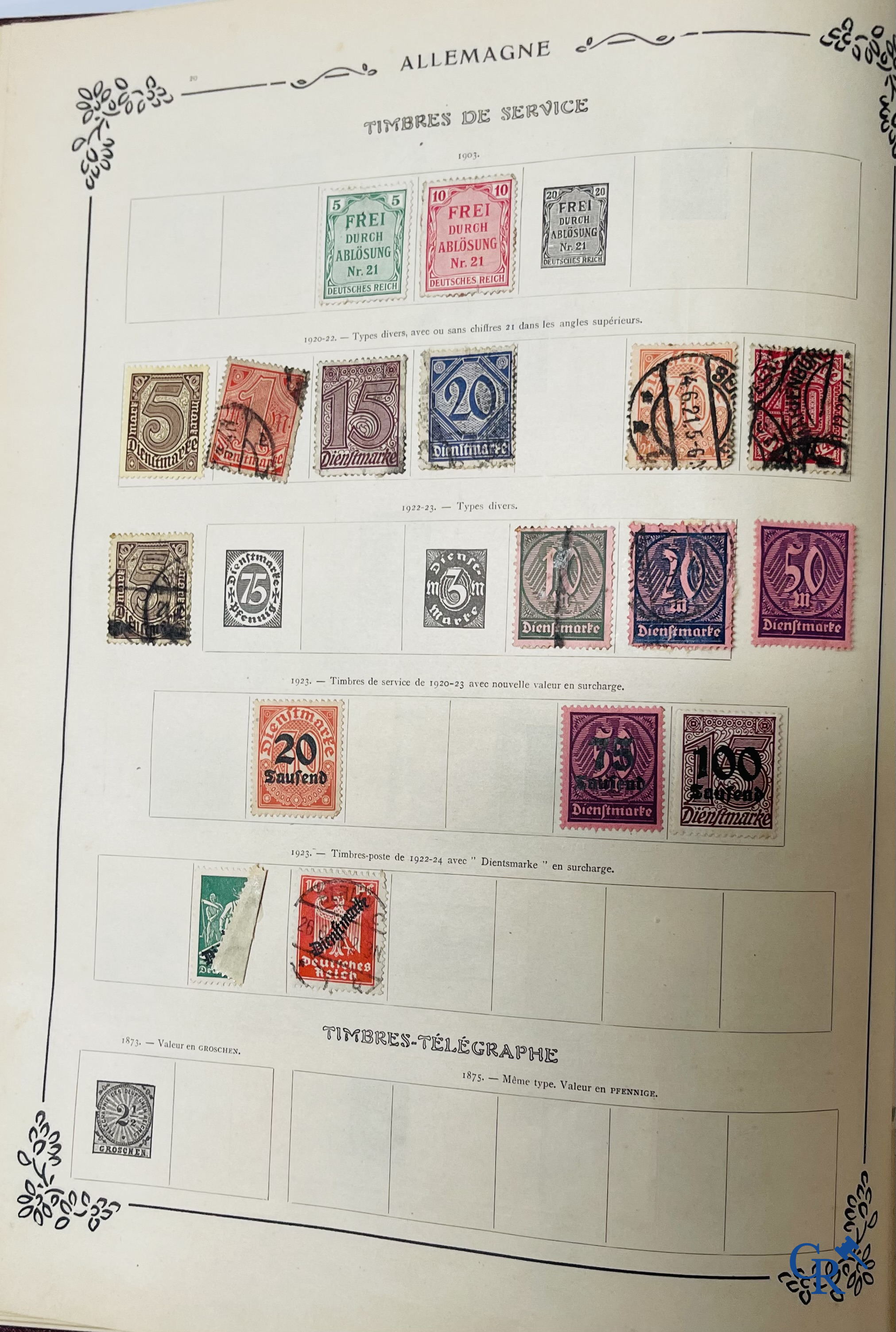 Filatelie. Yvert & Tellier. Album Historique & Géographique de Timbres-Poste des cinq Parties du Monde. 9ème Edition.