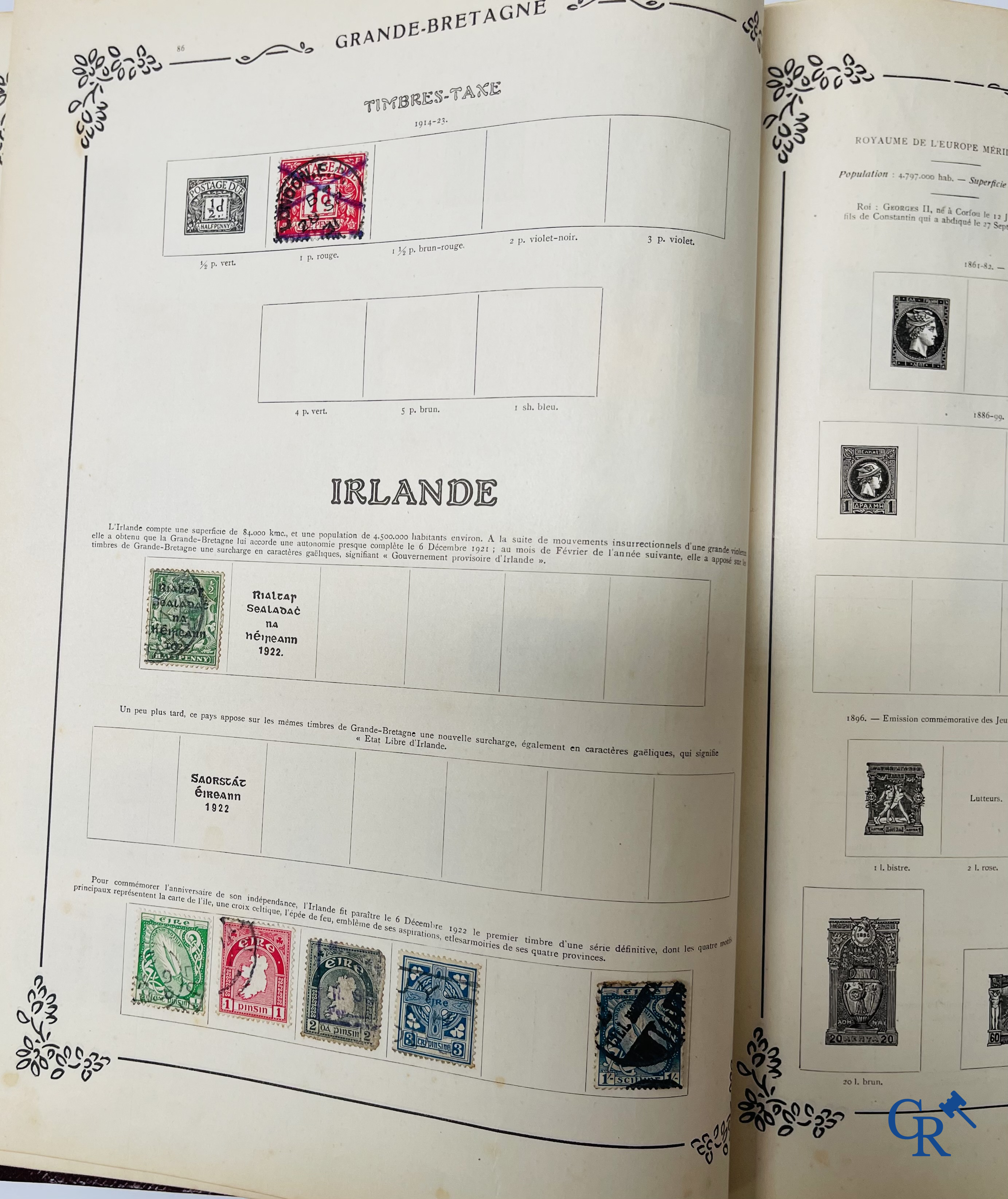 Filatelie. Yvert & Tellier. Album Historique & Géographique de Timbres-Poste des cinq Parties du Monde. 9ème Edition.
