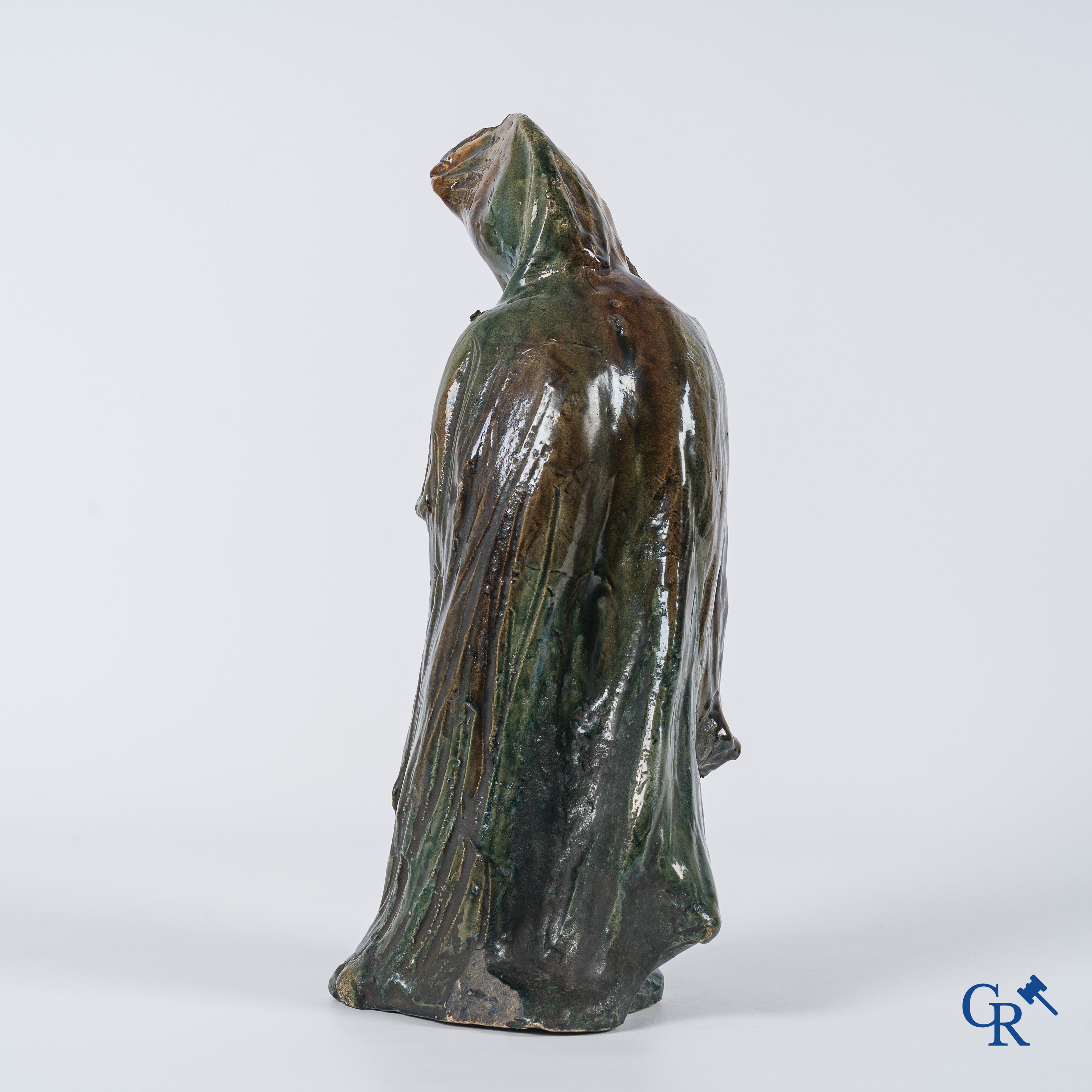 Vlaams aardewerk. Arthur Craco voor de ateliers van Fréderic Horta. Stempel van het atelier F. Horta Gand. Circa 1900.