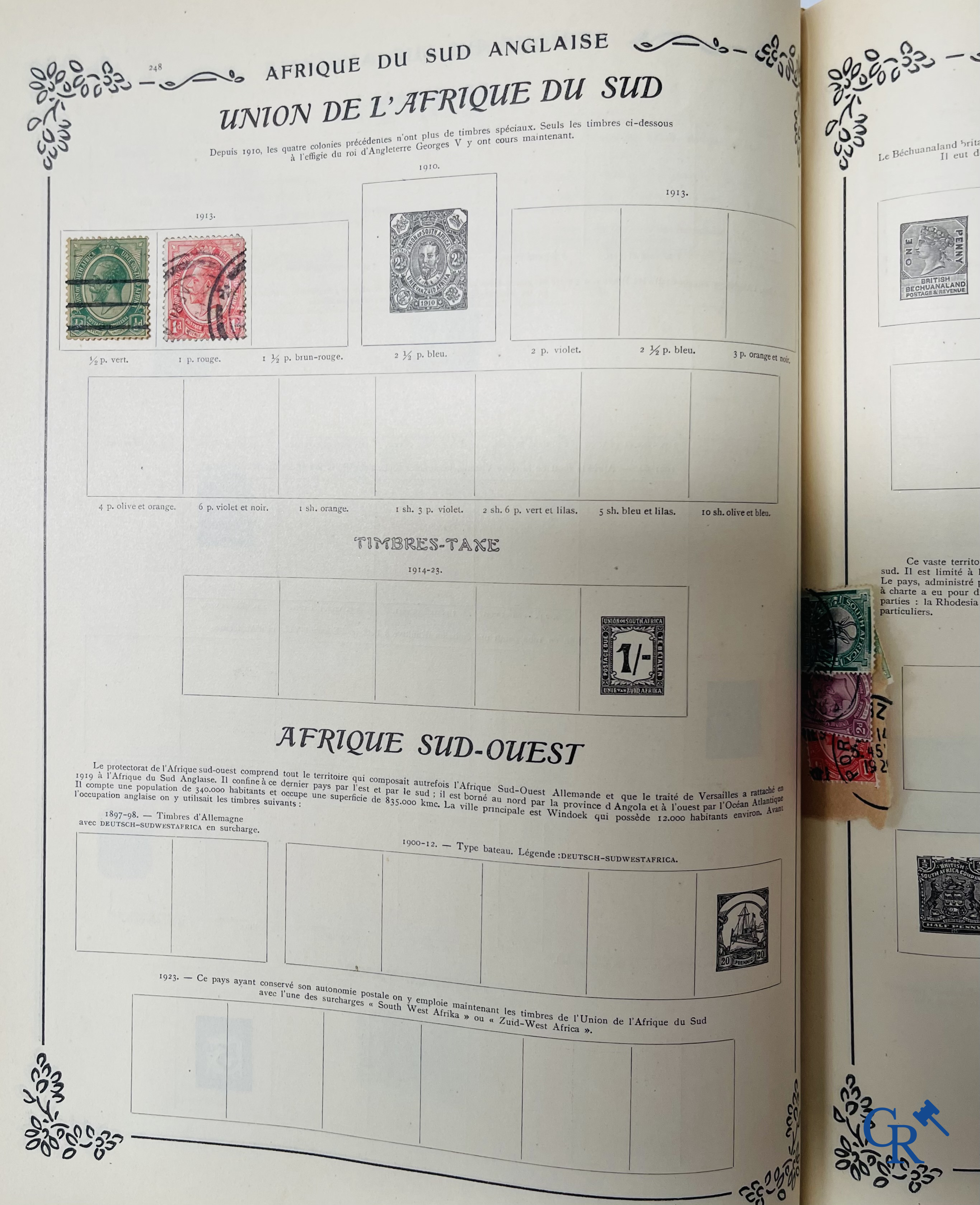 Filatelie. Yvert & Tellier. Album Historique & Géographique de Timbres-Poste des cinq Parties du Monde. 9ème Edition.