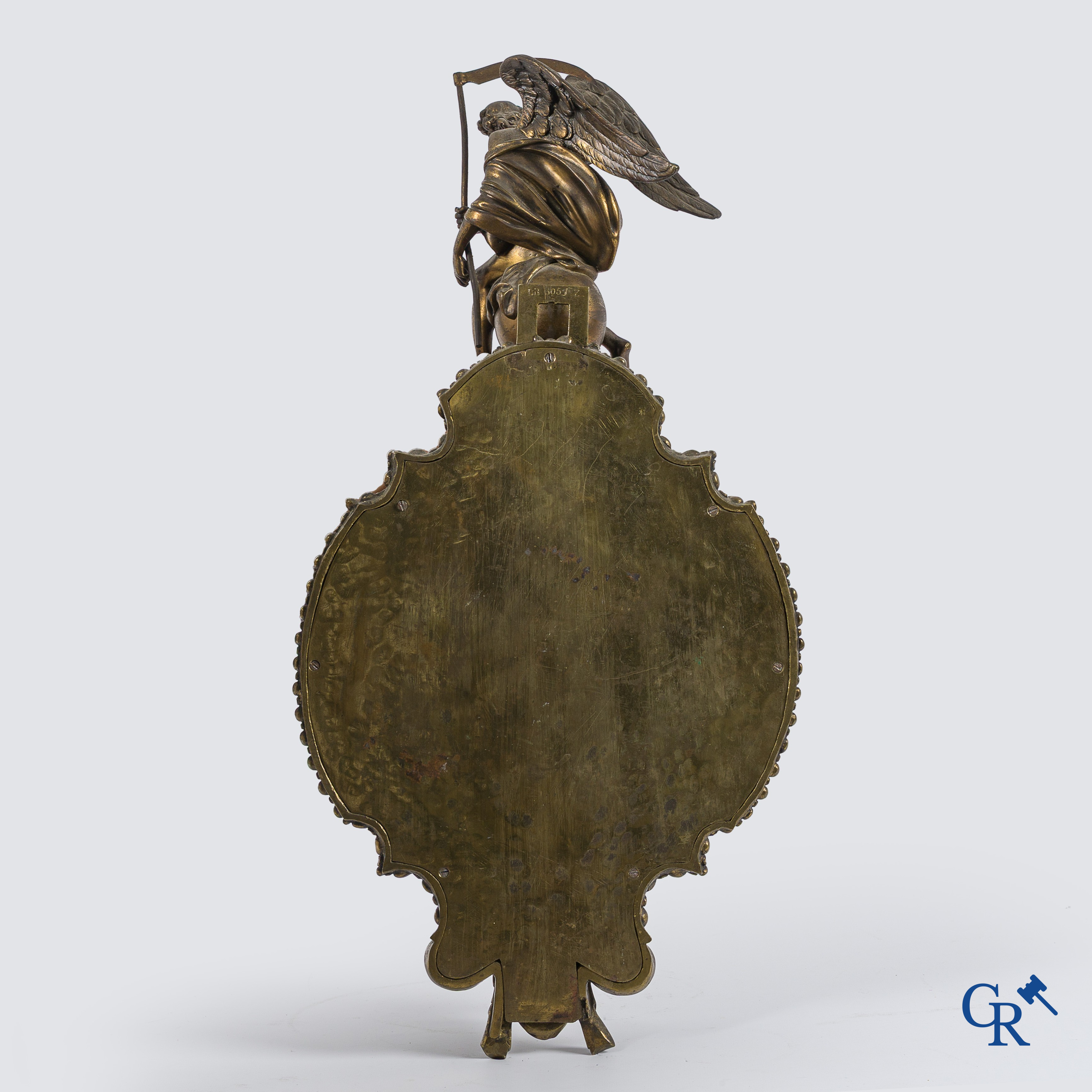 Lerolle Frères à Paris. Large bronze wall cartel depicting Chronos. Napoleon III period.