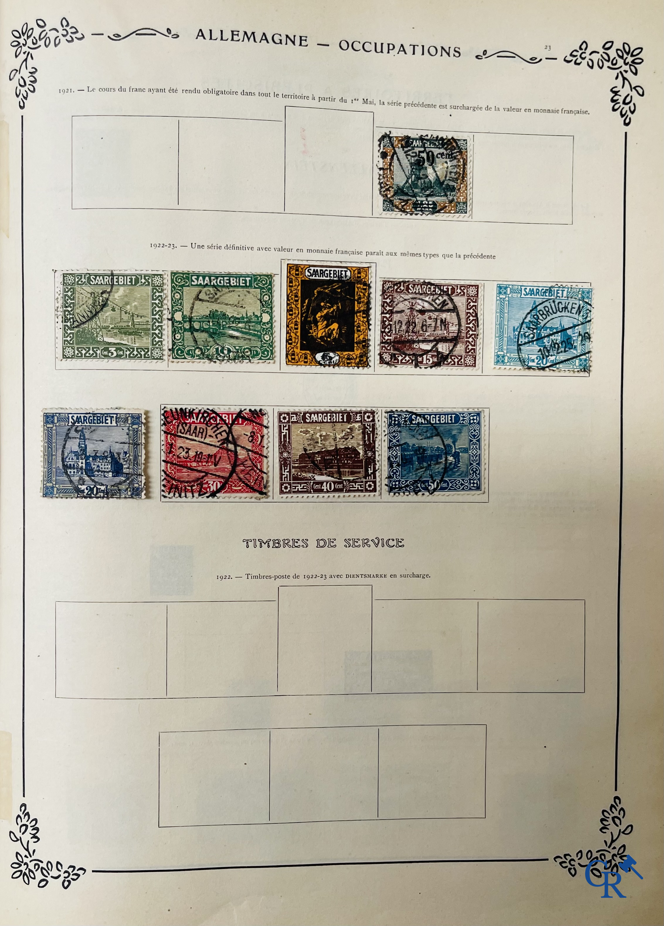 Filatelie. Yvert & Tellier. Album Historique & Géographique de Timbres-Poste des cinq Parties du Monde. 9ème Edition.
