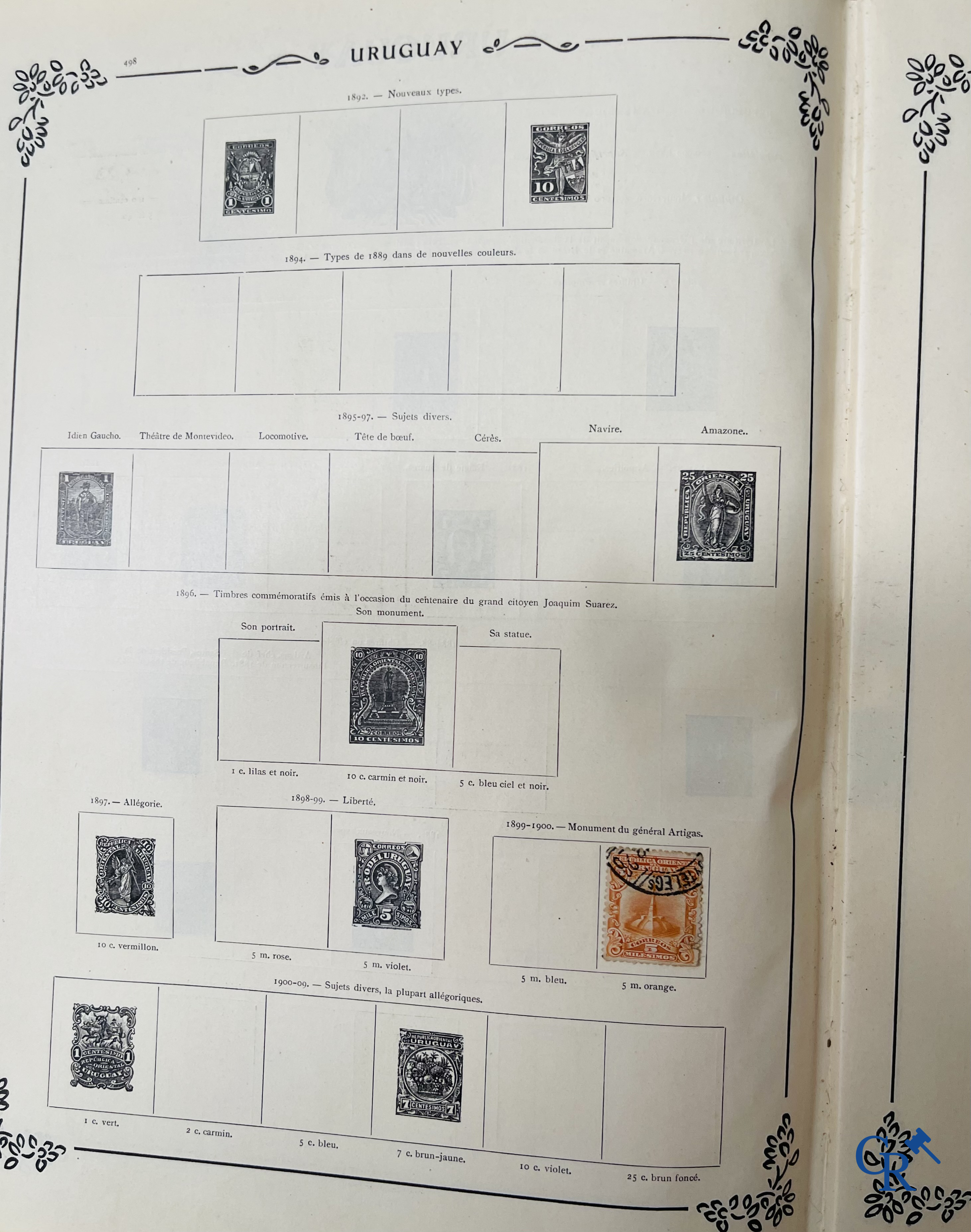 Filatelie. Yvert & Tellier. Album Historique & Géographique de Timbres-Poste des cinq Parties du Monde. 9ème Edition.