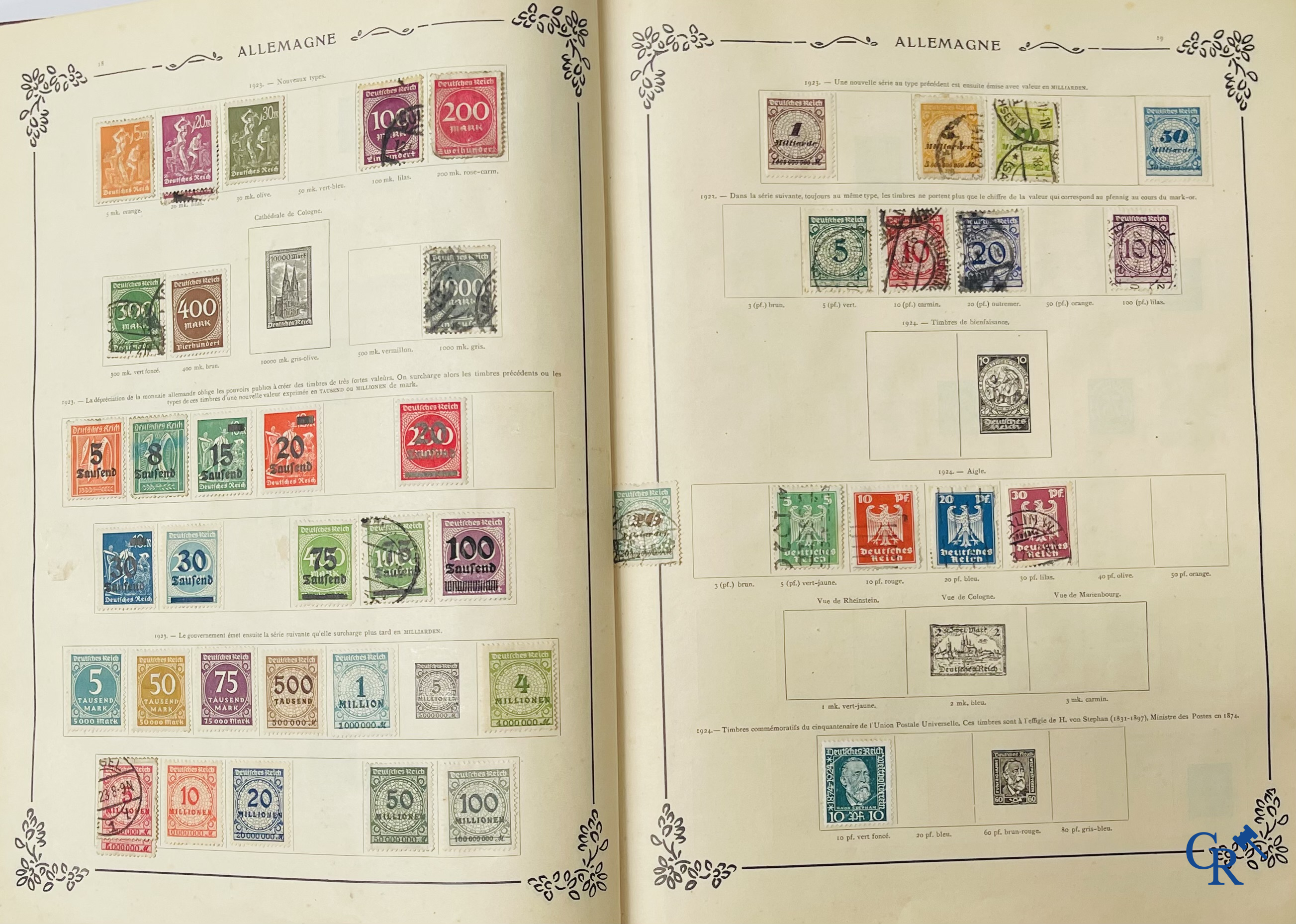 Filatelie. Yvert & Tellier. Album Historique & Géographique de Timbres-Poste des cinq Parties du Monde. 9ème Edition.