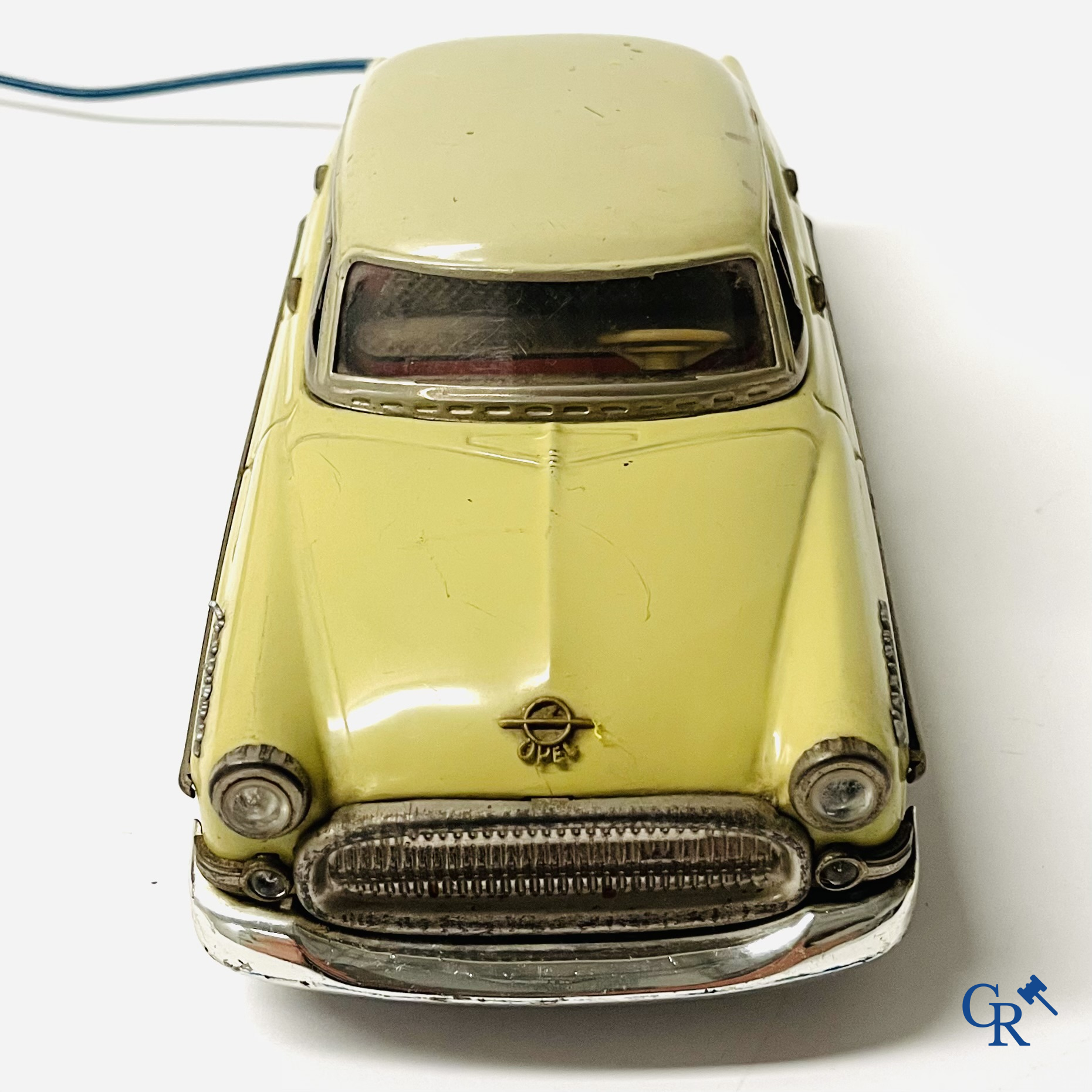 Old toys. Gama 400, Opel Kapitän in painted tin. Battery operated. 1950's.