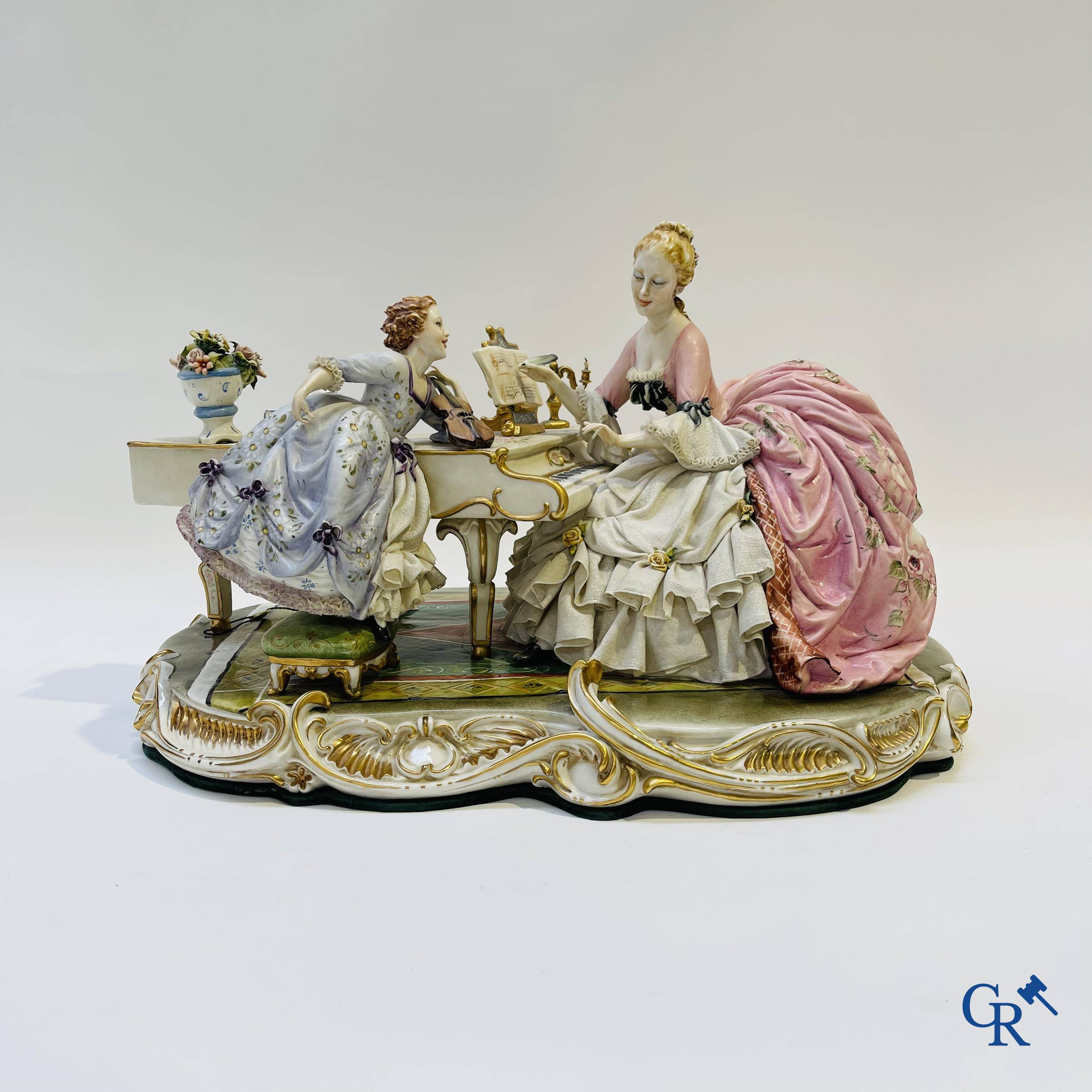 Porcelain: Capodimonte: Luciano Cazzola: “The music lesson.”