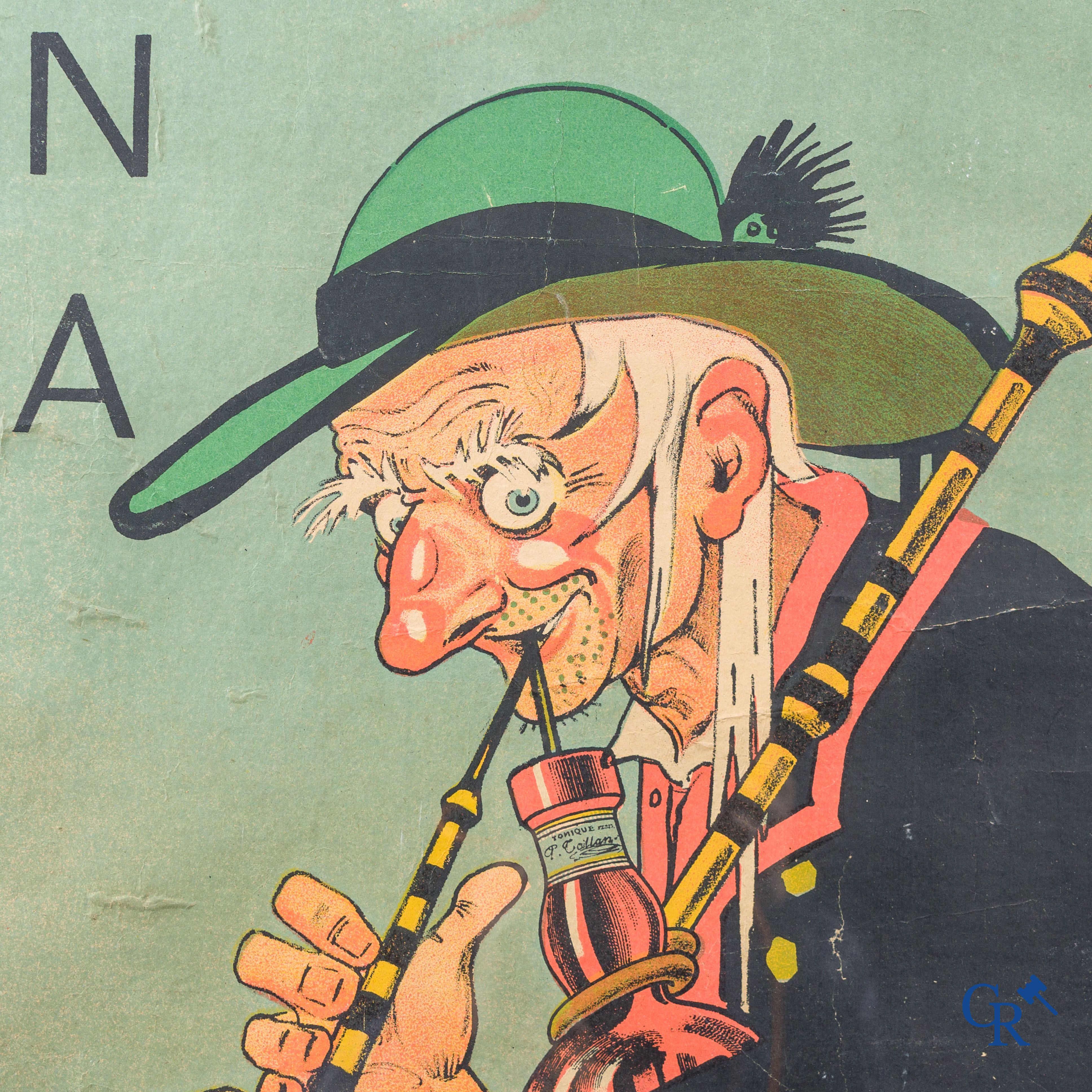 Mich (Jean-Marie Michel Liébeaux - French advertising designer) Taillan Grand vin au Quinquina. Publicity poster.