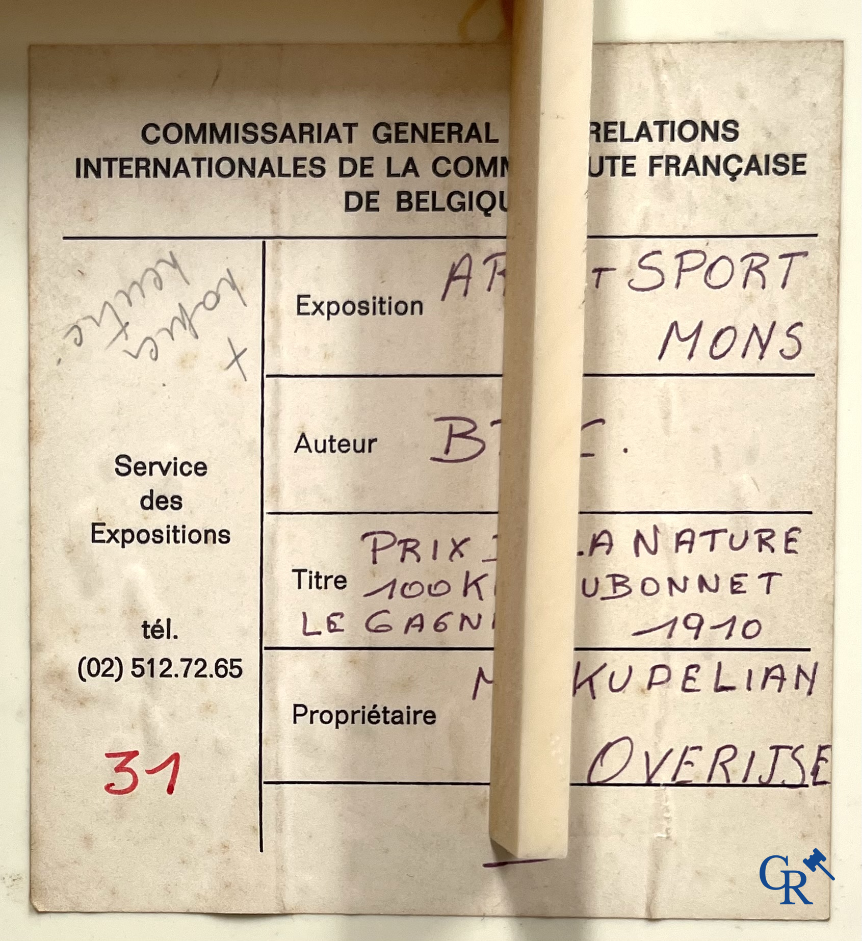 Georges Geo-Bric, Colours lithography. Emile Dubonnet, le gagnant sur monoplan Tellier. Mabileau Paris 1910.