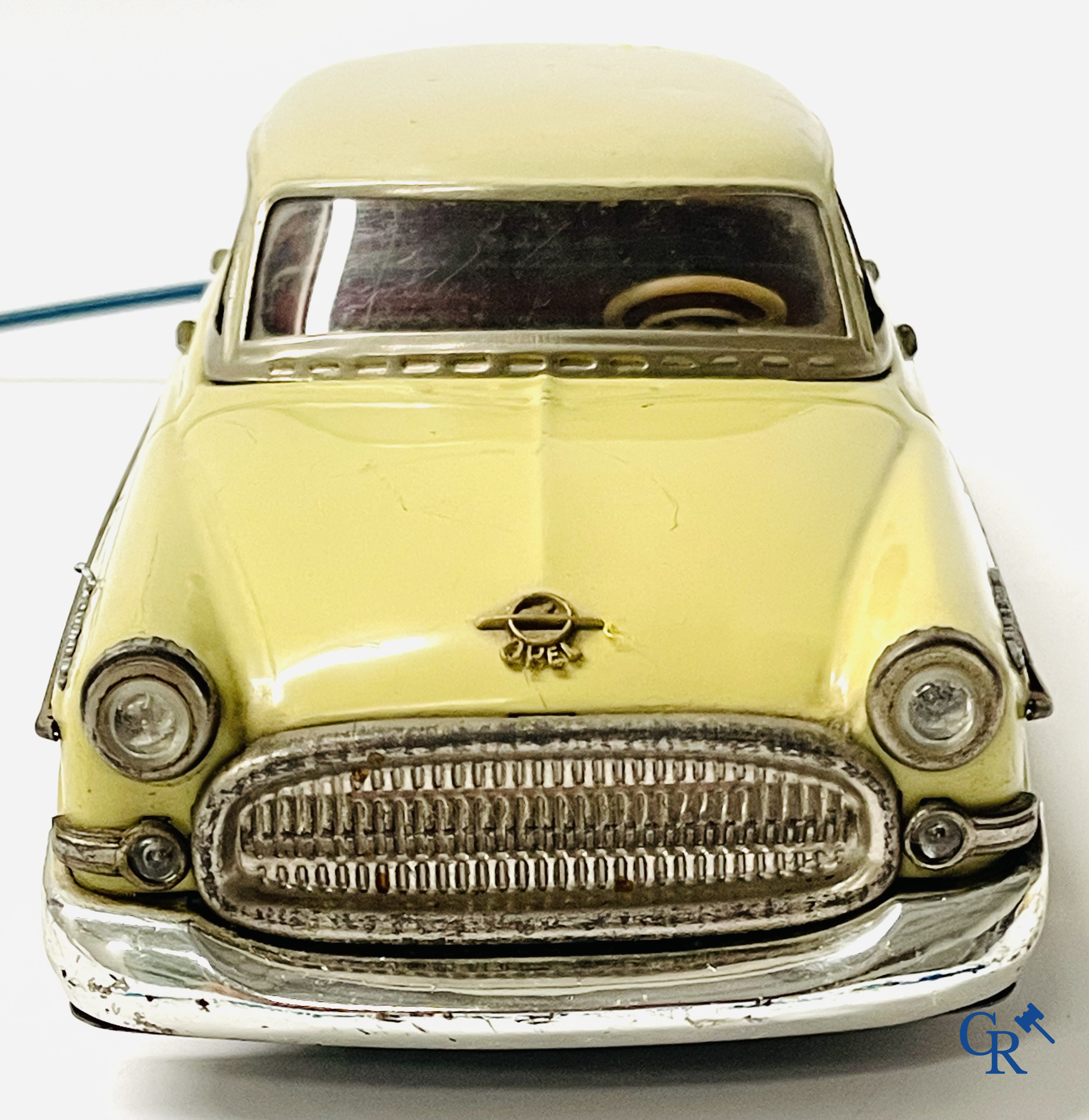 Old toys. Gama 400, Opel Kapitän in painted tin. Battery operated. 1950's.