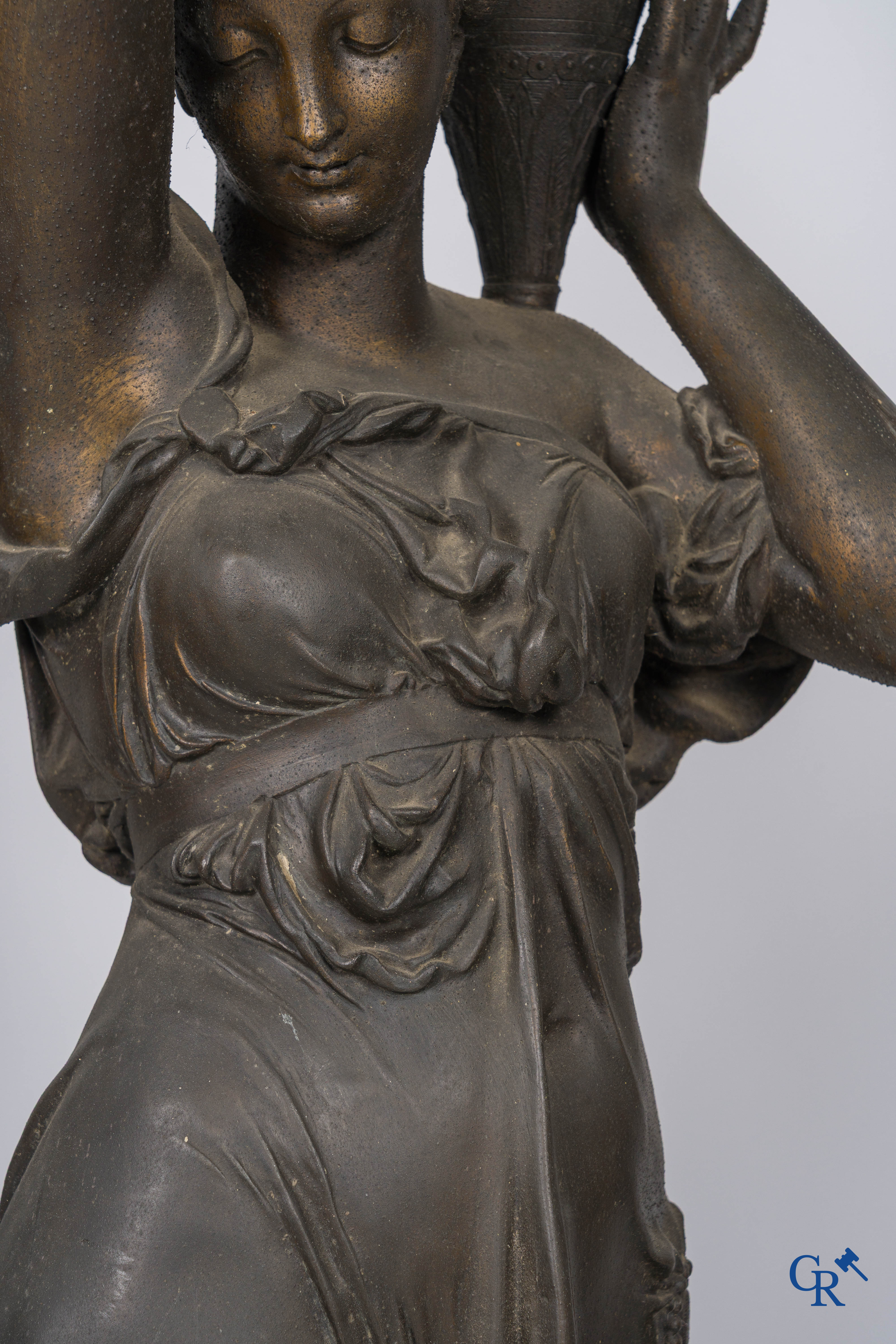 Albert-Ernest Carrier-Belleuse and Jean Boy foundry, 116 Rue de Turenne, Paris. Pair of water carriers. Circa 1860.