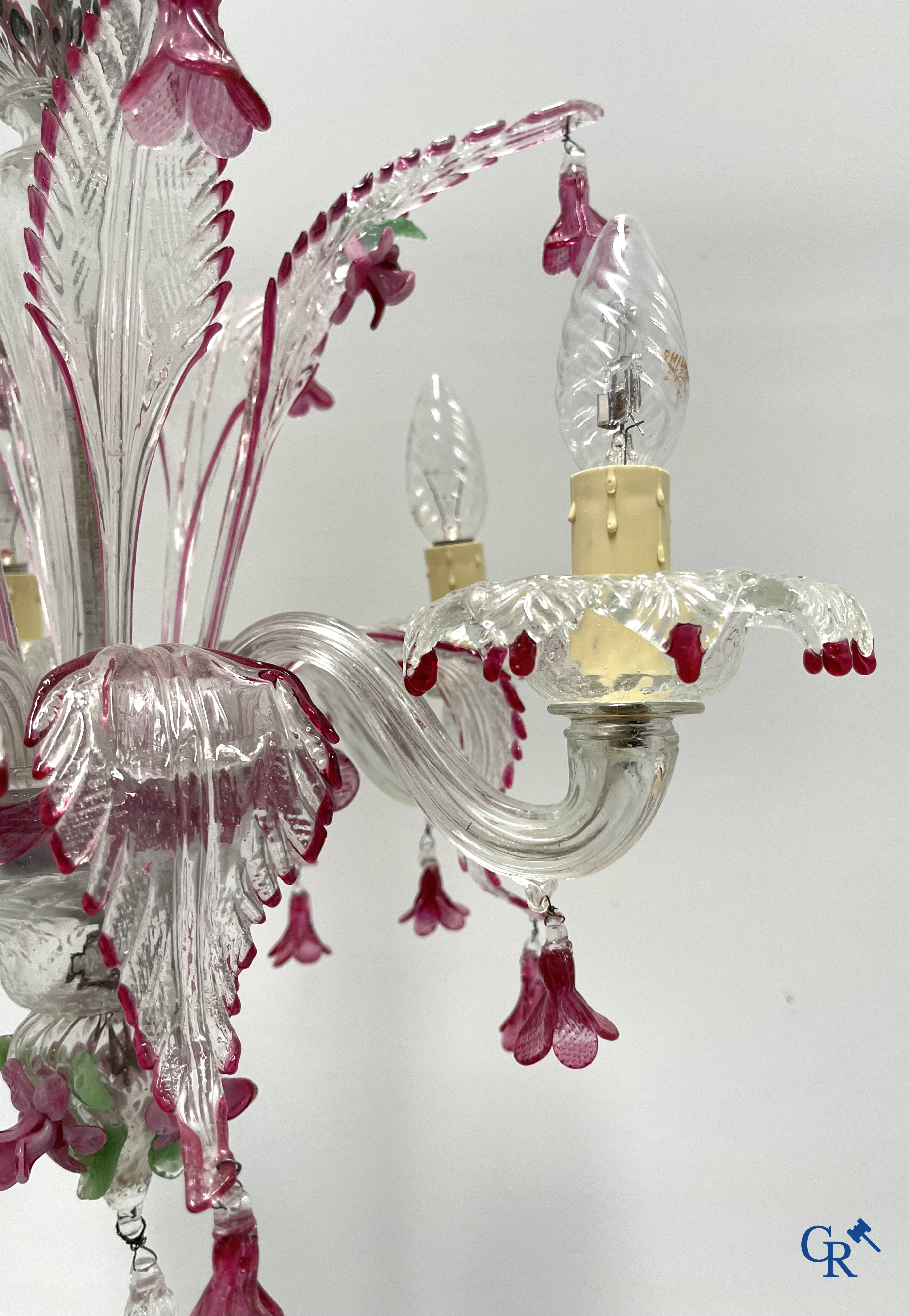 A Venetian chandelier.