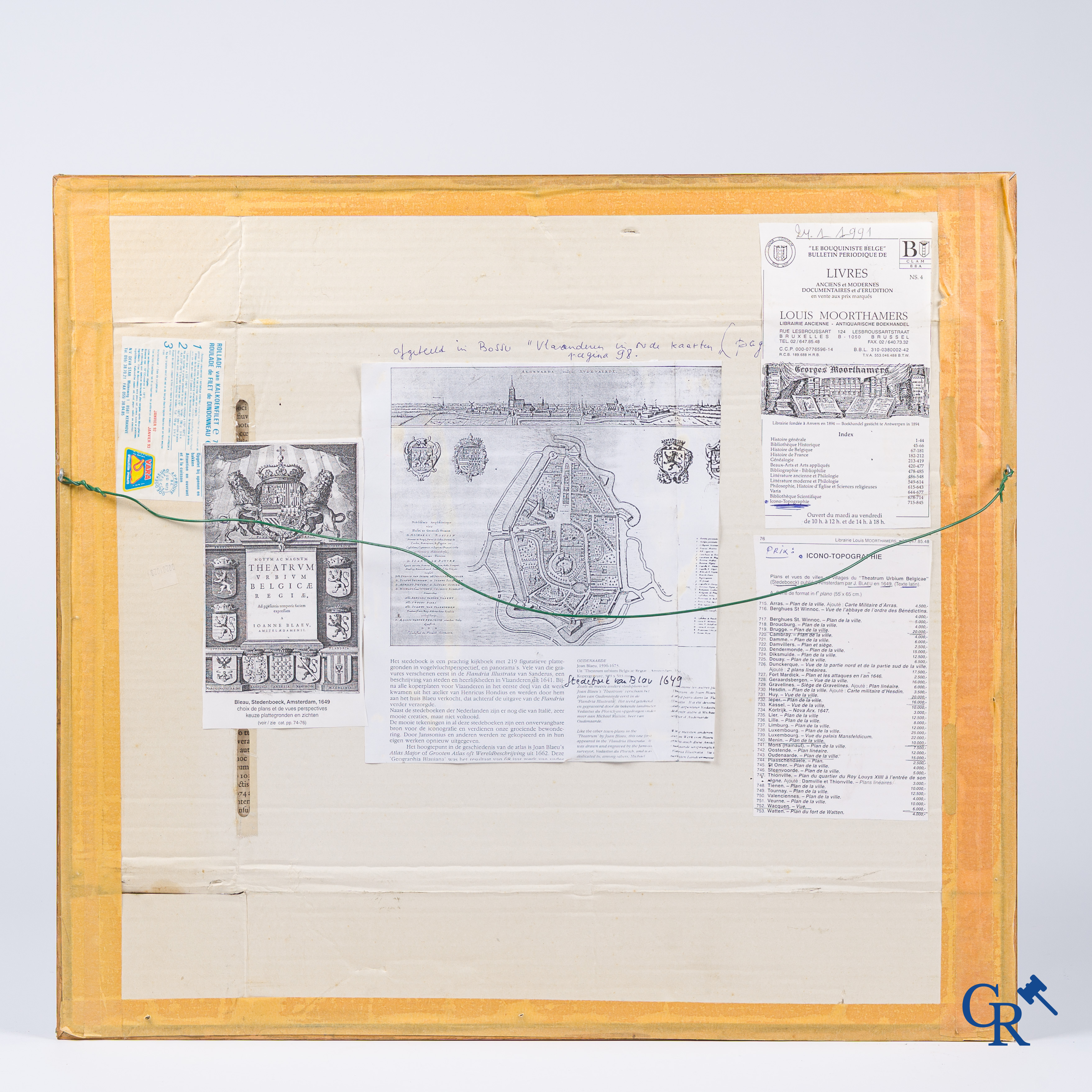 Oudenaarde, 7 antique maps, including battle plans, city and wall plans, etc. 17th-18th century.