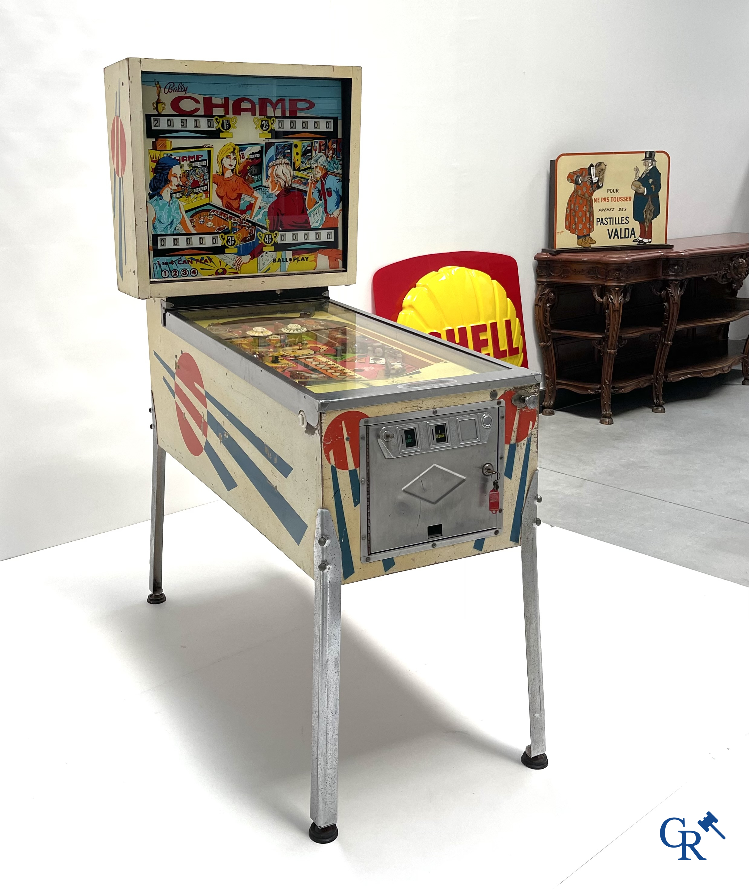 Bally. Electro-mechanical pinball machine "Champ" for 4 players. 1960's - 1970's.
