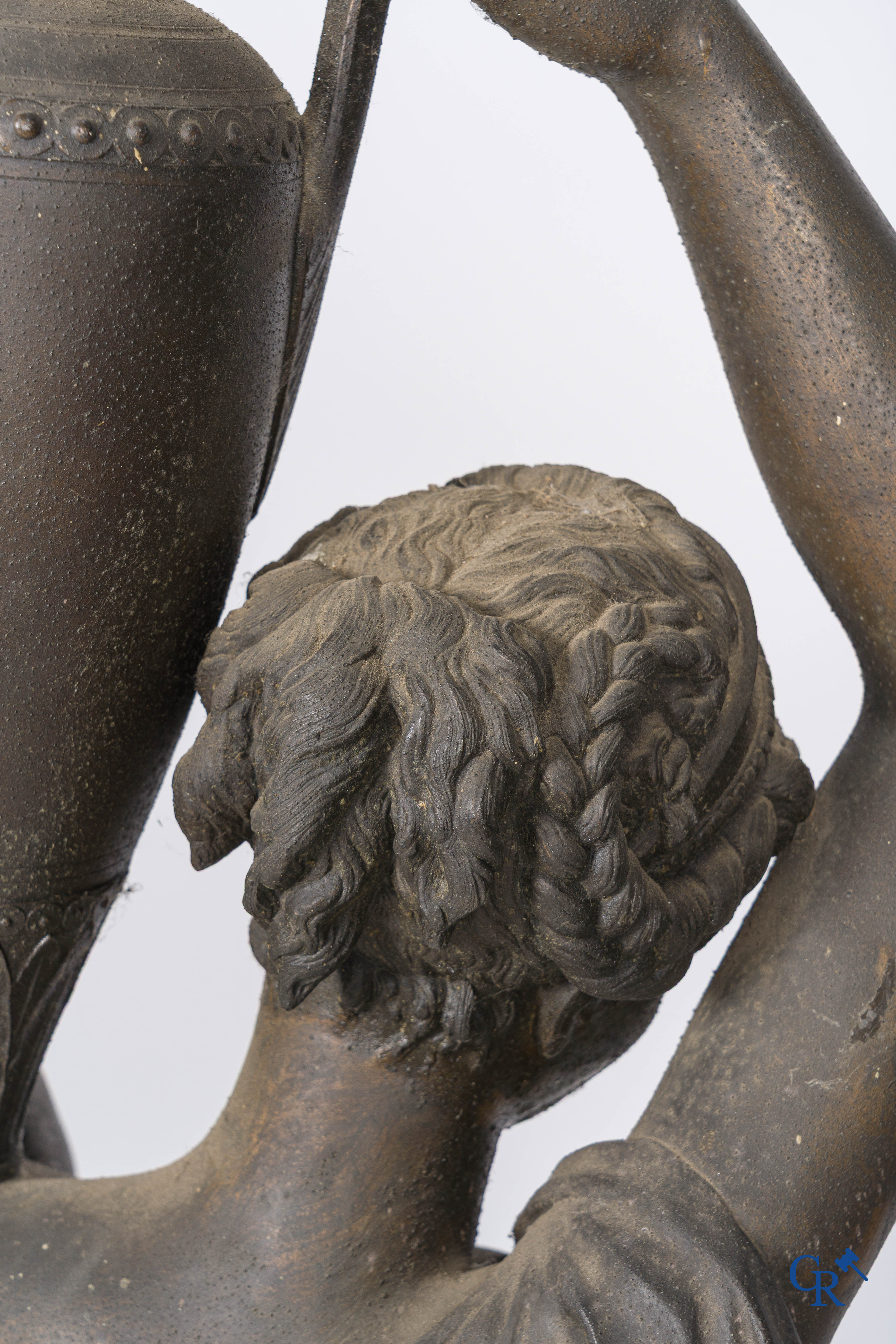 Albert-Ernest Carrier-Belleuse and Jean Boy foundry, 116 Rue de Turenne, Paris. Pair of water carriers. Circa 1860.