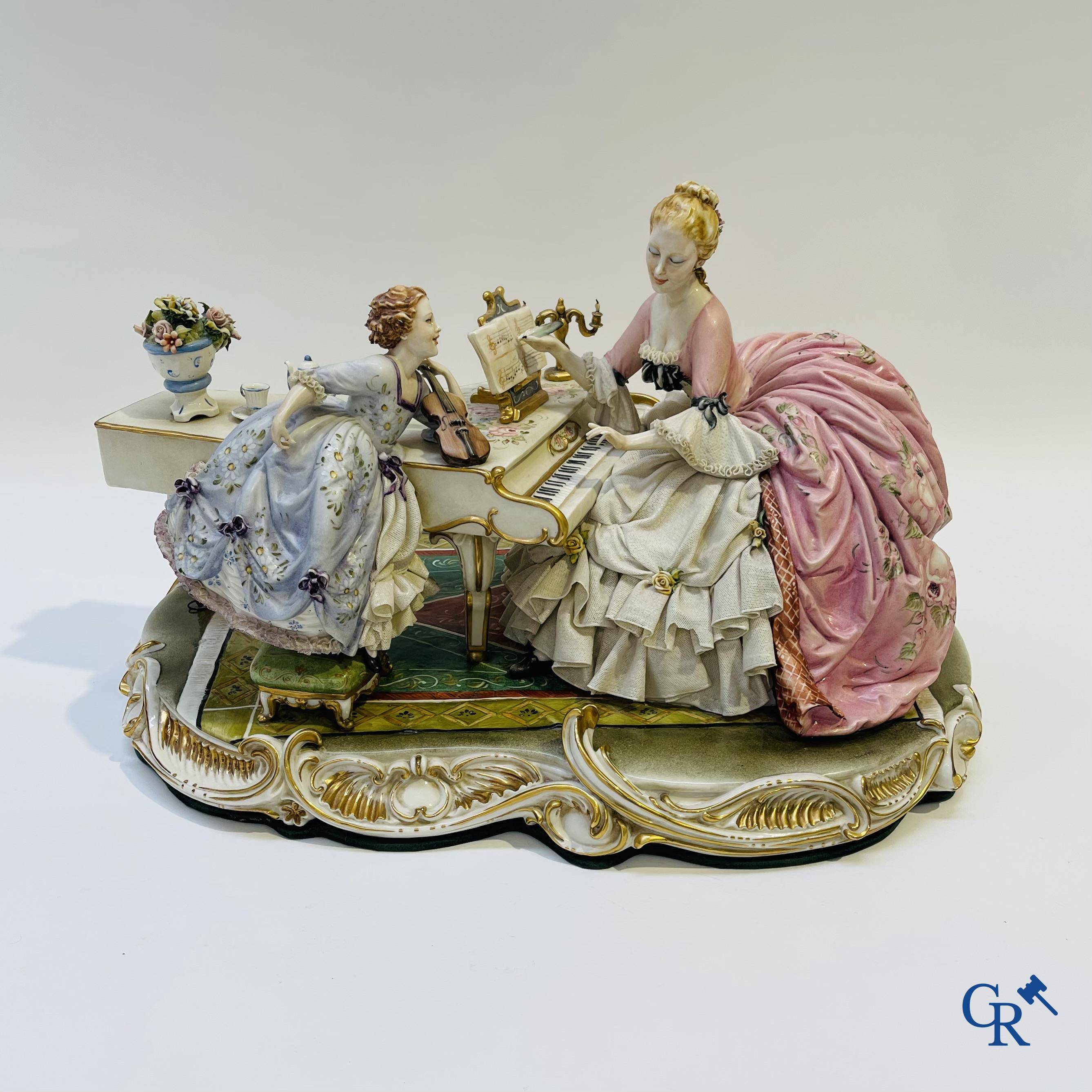 Porcelain: Capodimonte: Luciano Cazzola: “The music lesson.”