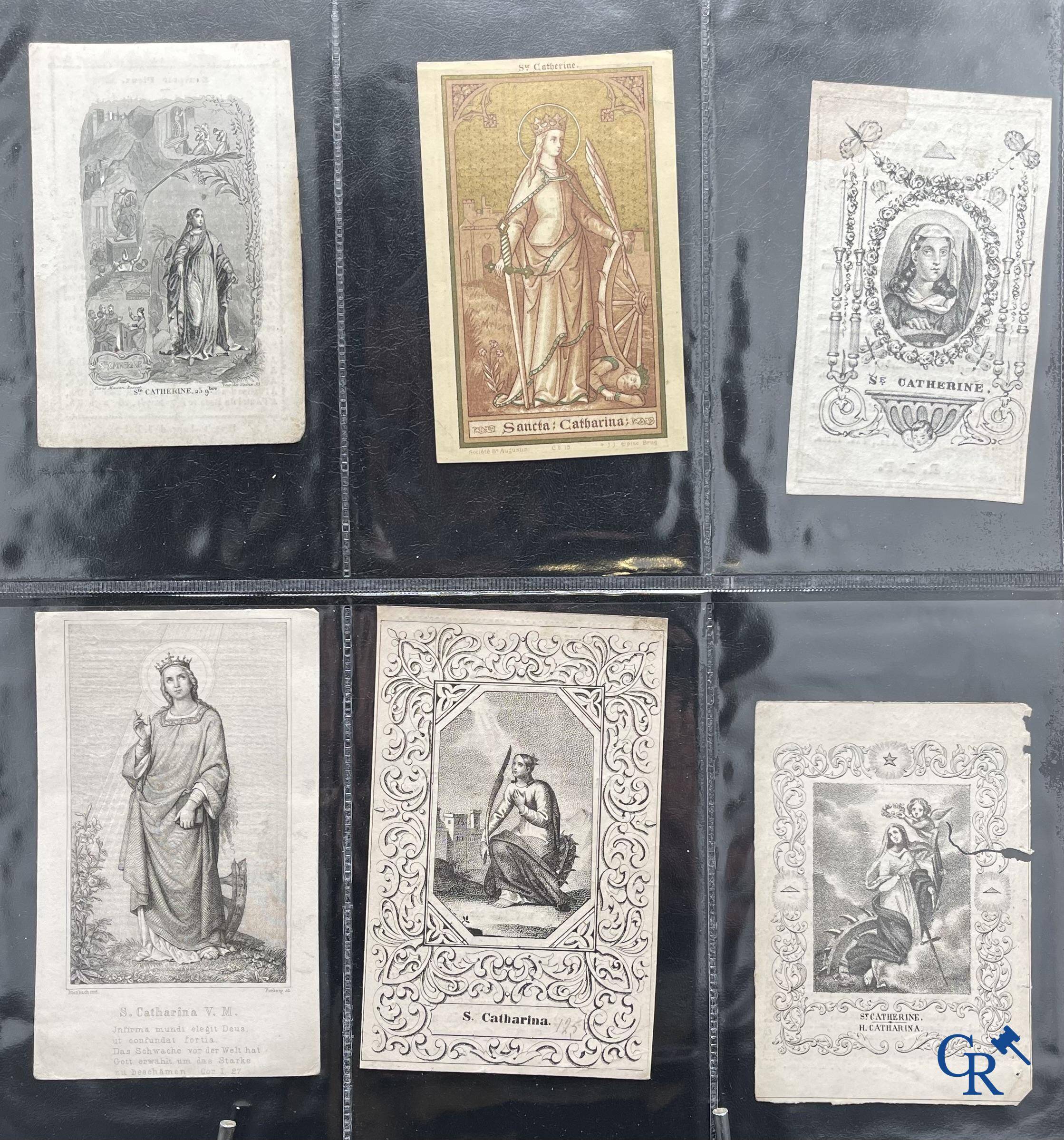 Sainte Catherine, Collection intéressante comprenant des images pieuses, canivets et des estampes de dévotion, etc. XVIIIe-XIXe et XXème siècles.