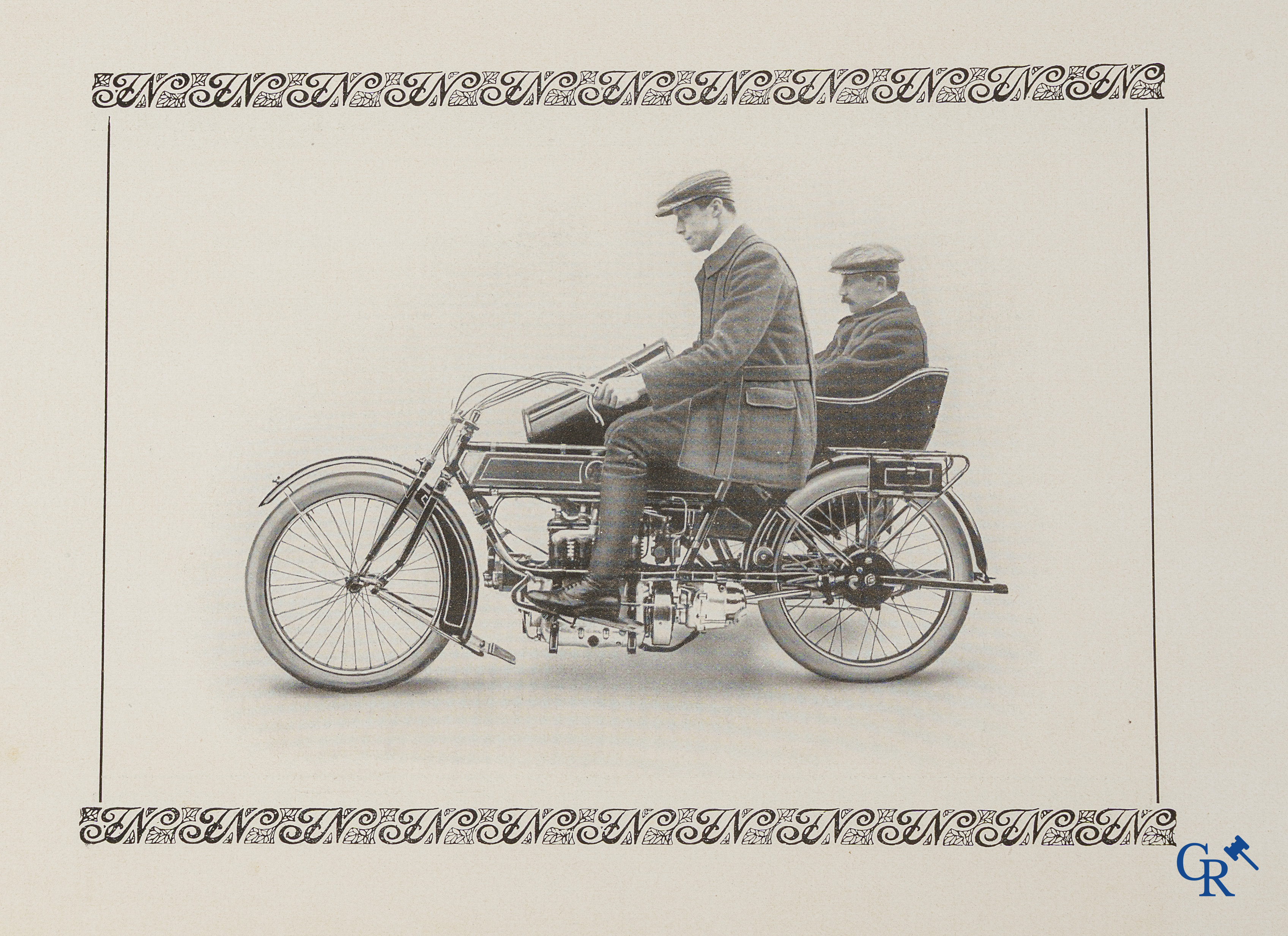 FN. Fabrique Nationale, Herstal Liège. Zeldzame originele publiciteitsfolder voor de motorfiets FN Type 700.