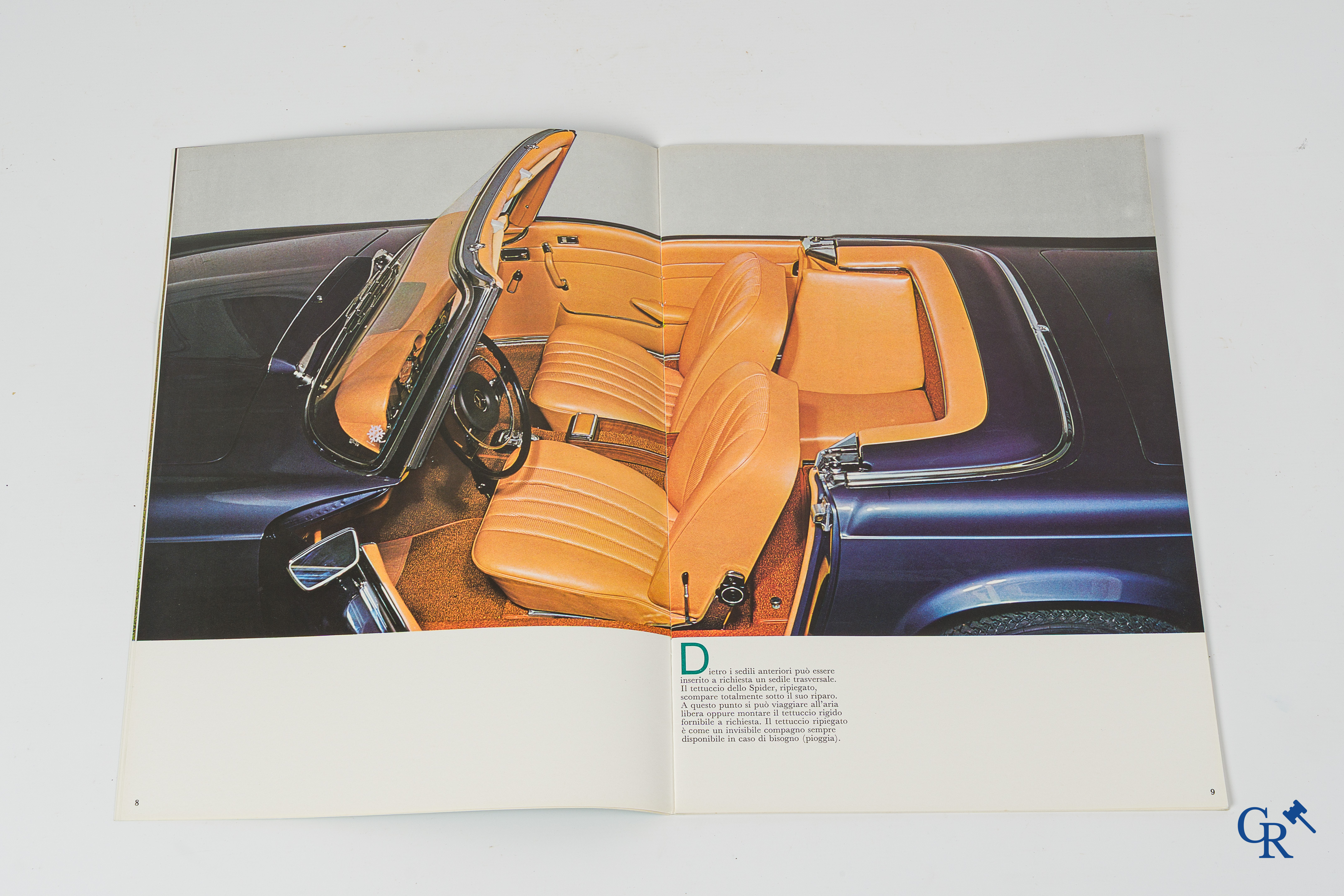 Automobilia. Mercedes Benz. 3 original luxury catalogues or publicity leaflets for the 230SL and 280SL models.