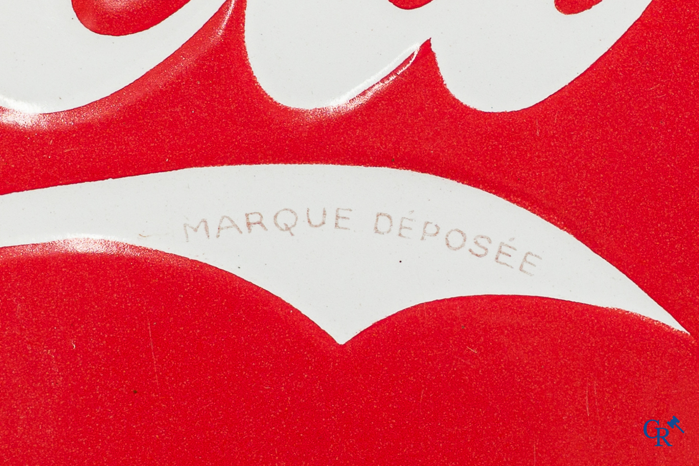 Coca-Cola. Rare ice cooler in enameled metal. Belgian fabrication, circa 1940-1950.