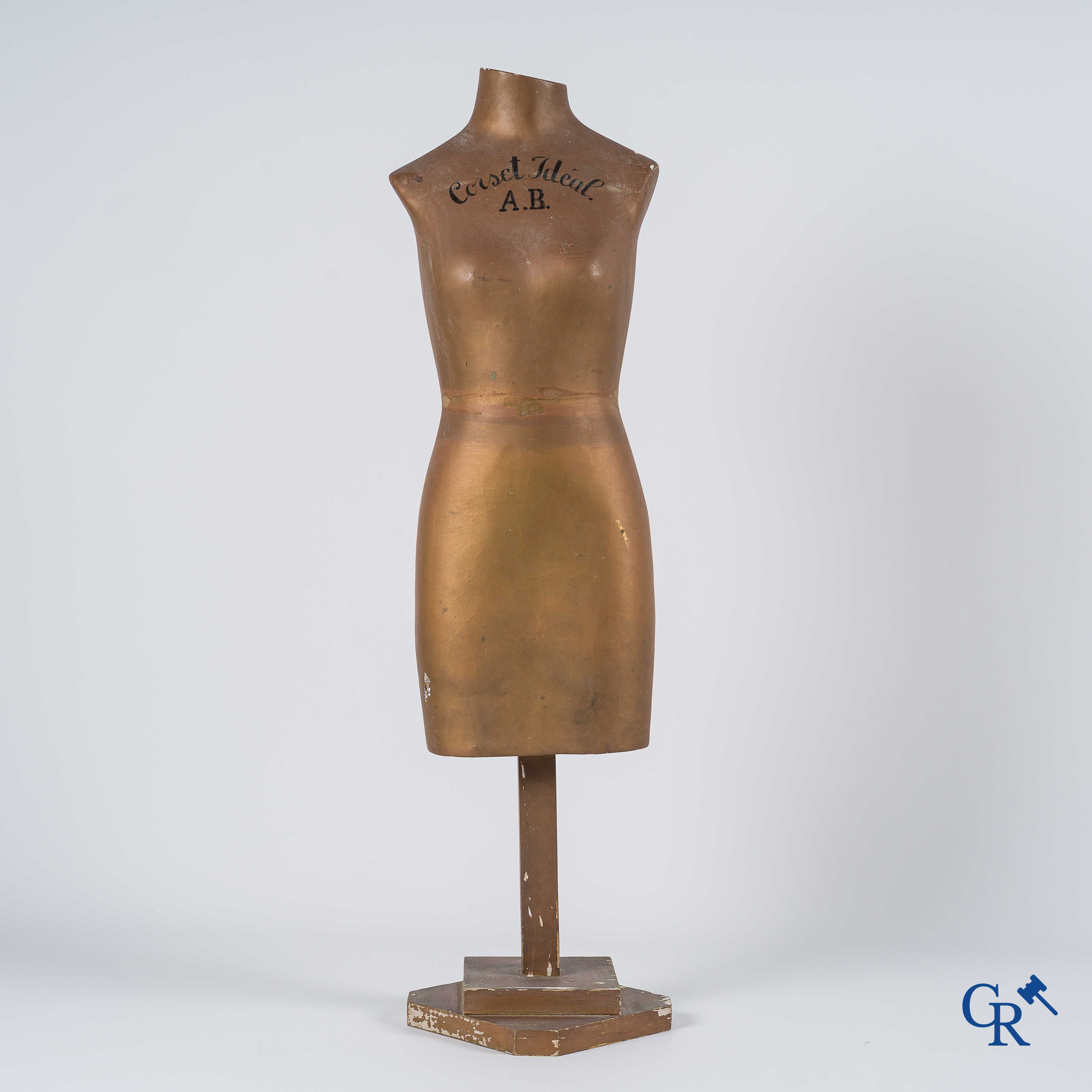 Corset Idéal A.B. Publicity bust for lingerie from the French brand Auguste Bain. 1930's.