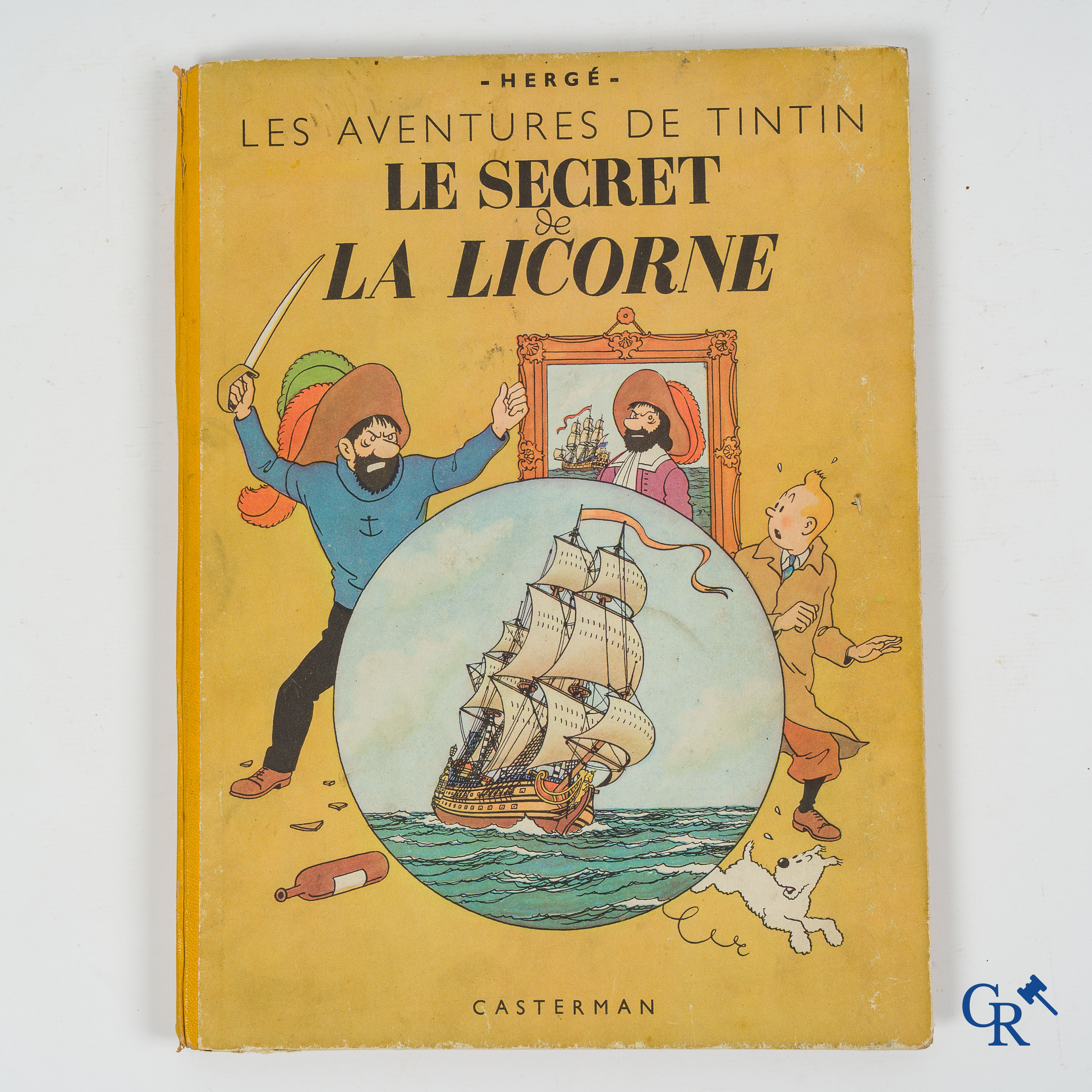 Hergé. Kuifje. Les aventures de Tintin. Le Secret de la licorne. Stripverhaal. Casterman 1946. Imprimé en Belgique.