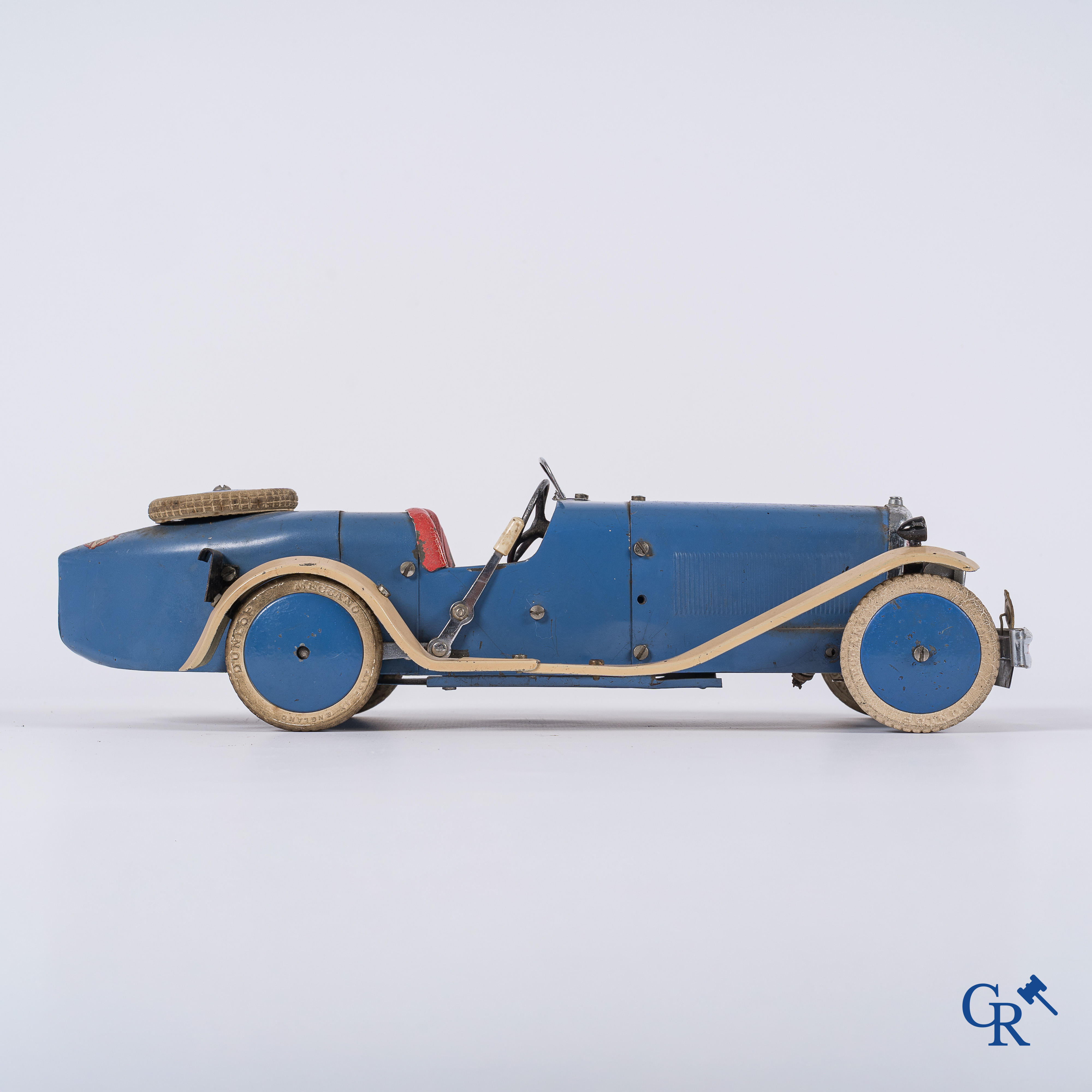 Old toys. Meccano No. 2 Constructor Car. Metal with winding mechanism. 1930's.