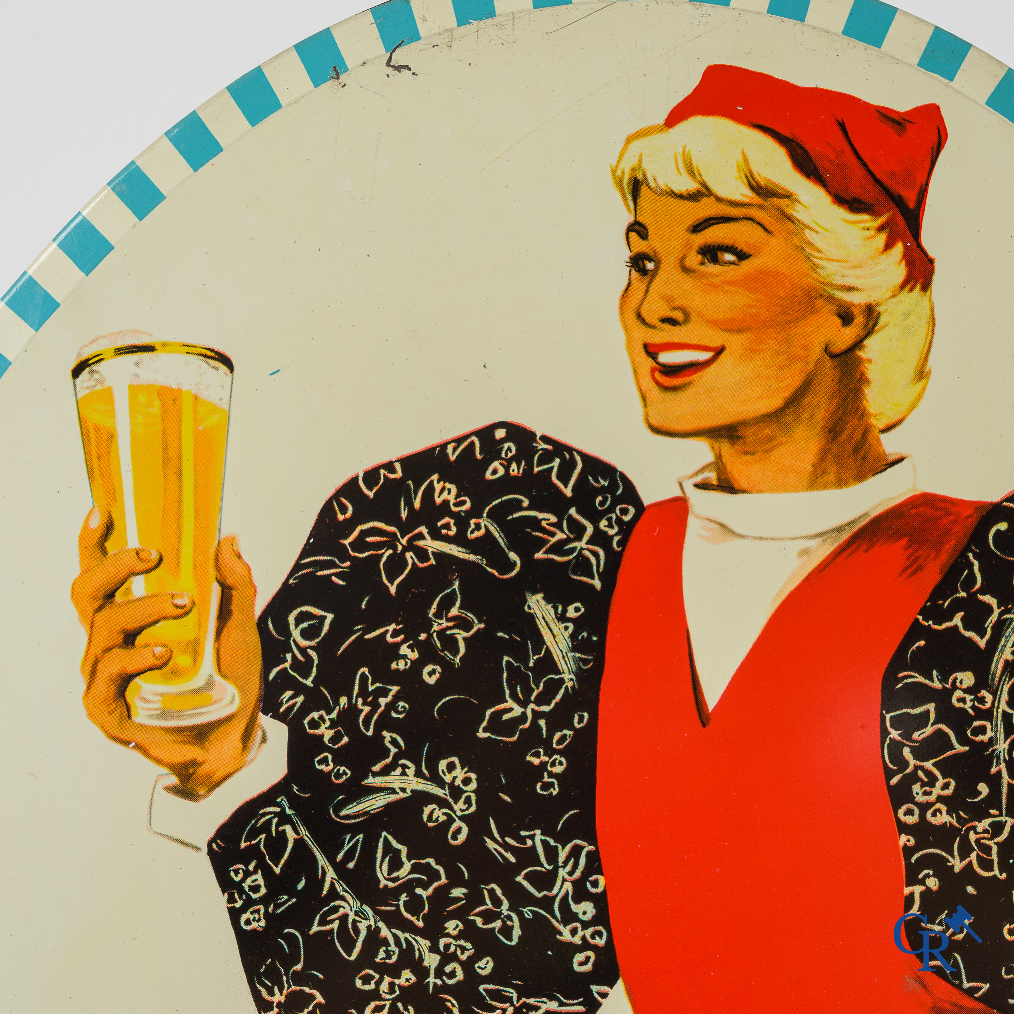 Ekla Vandenheuvel. Nice publicity on metal for the beers of Brewery Vandenheuvel. 1953.
