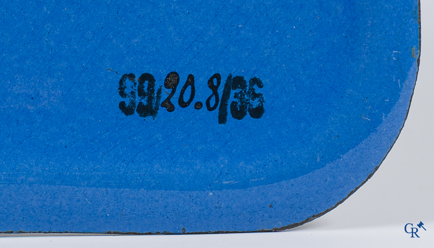 Cycles Radium. Double-sided enamel advertising sign for the dealership of bicycles Radium.
