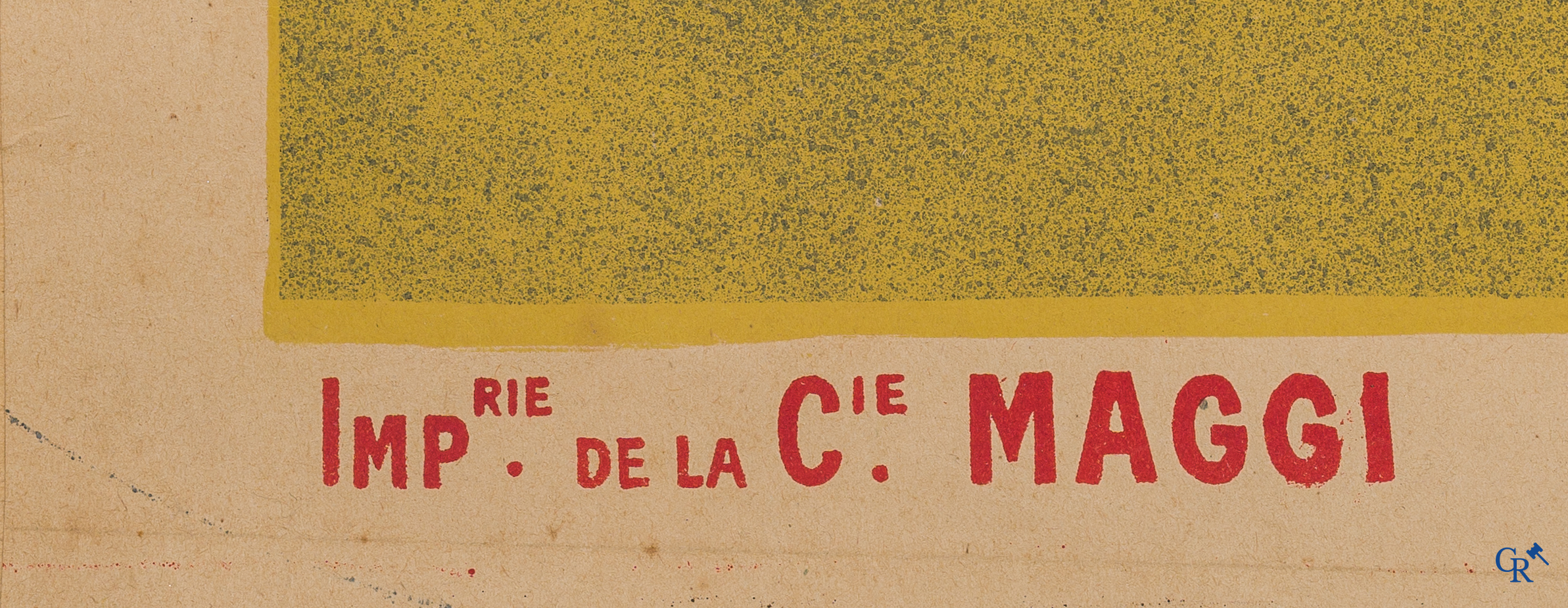Firmin Bouisset (1859-1925) Rare publicity poster for Maggi. Imprimerie de la Cie, Maggi.