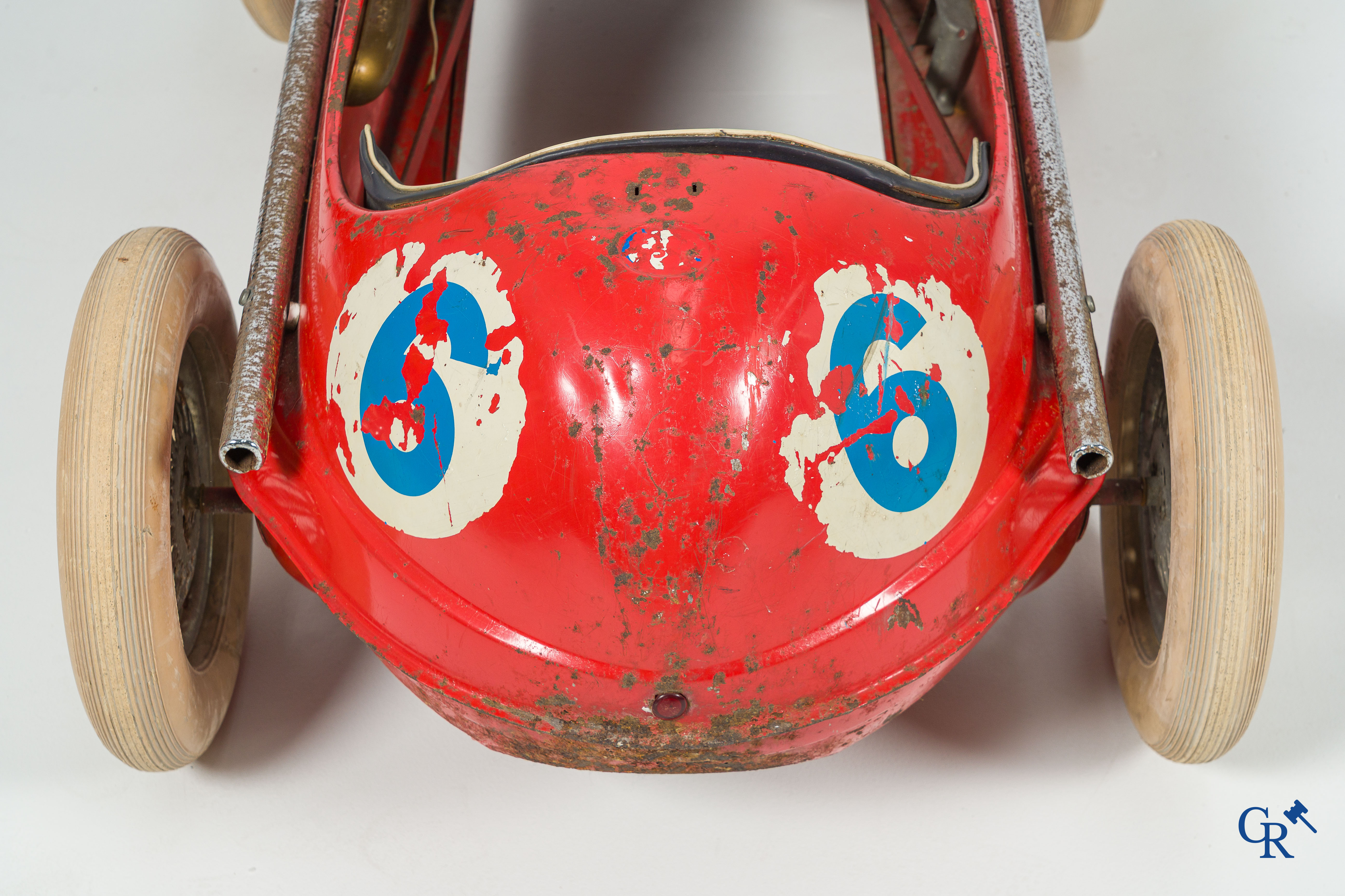 Giordani. Italy. Pedal Car Auto Sprint 1100 M-MR. Grand Prix racing car model Maserati 250 F. Made in Bologna in 1966.